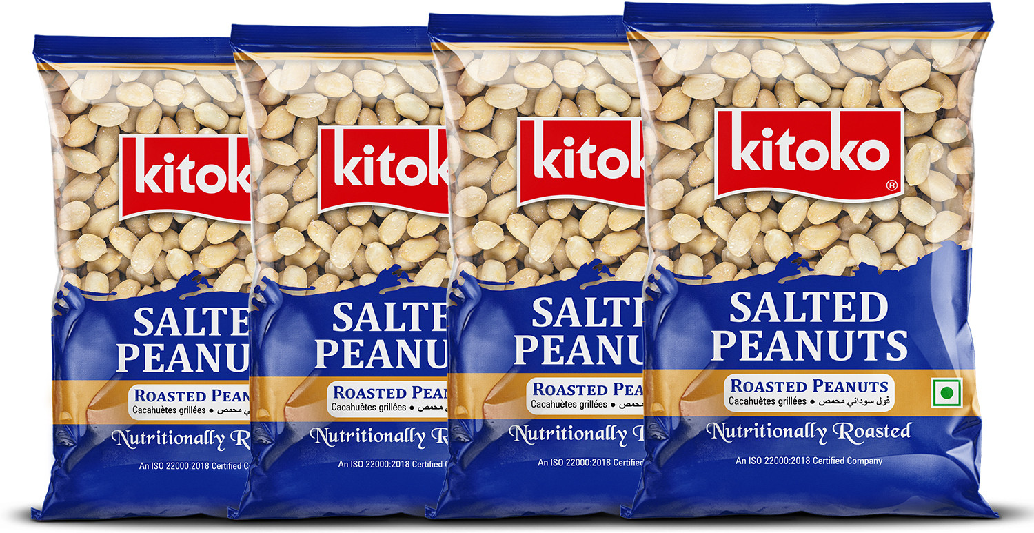 KITOKO Salted Roasted Peanuts Without Skin | Crunchy Salted Peanuts | Roasted Mungfali