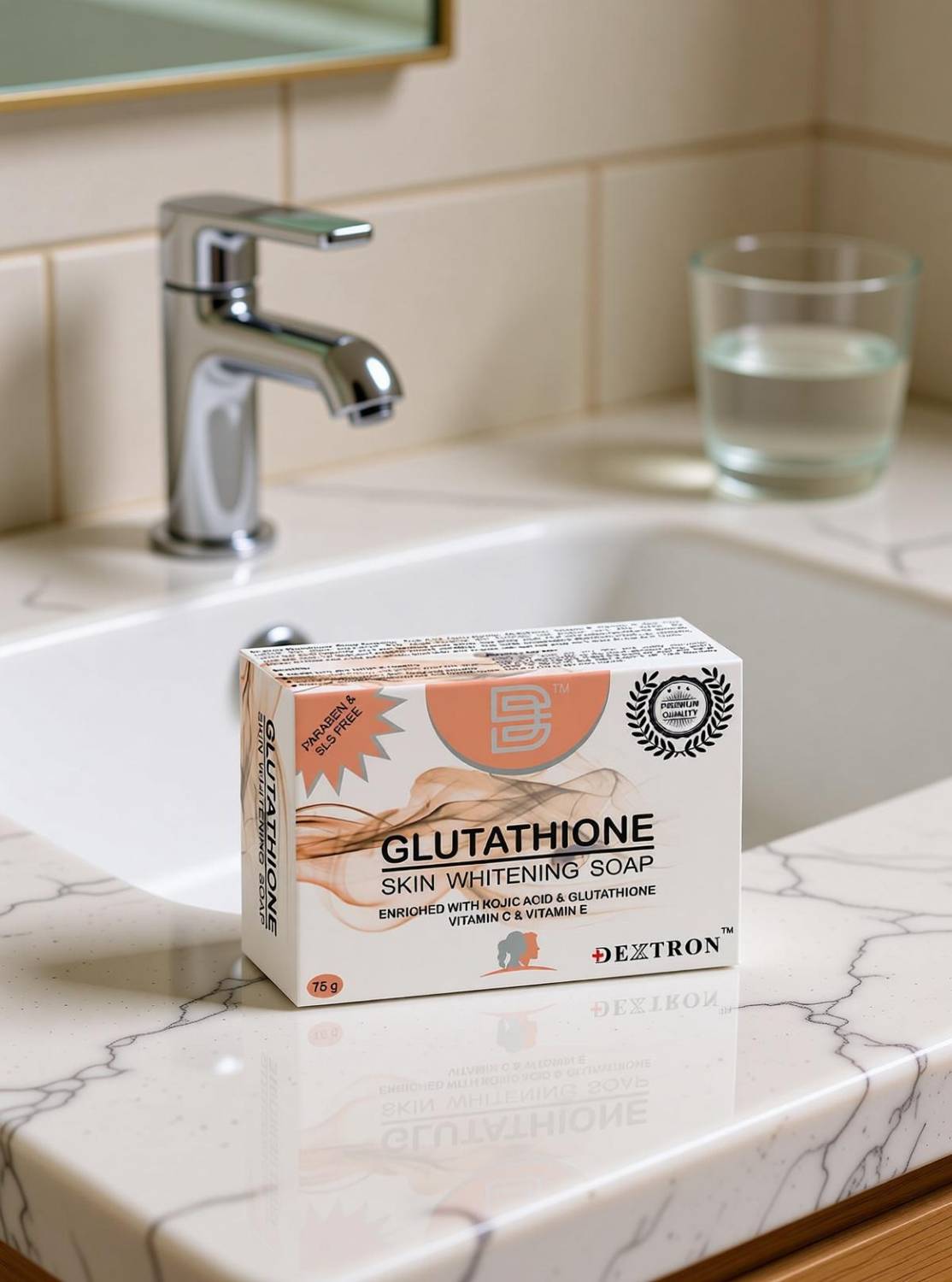 dextron glutathione skin lightening soap DEXTRON Glutathione Skin Lightening Soap with Kojic Acid, Vitamin C &  Vitamin E Price in India