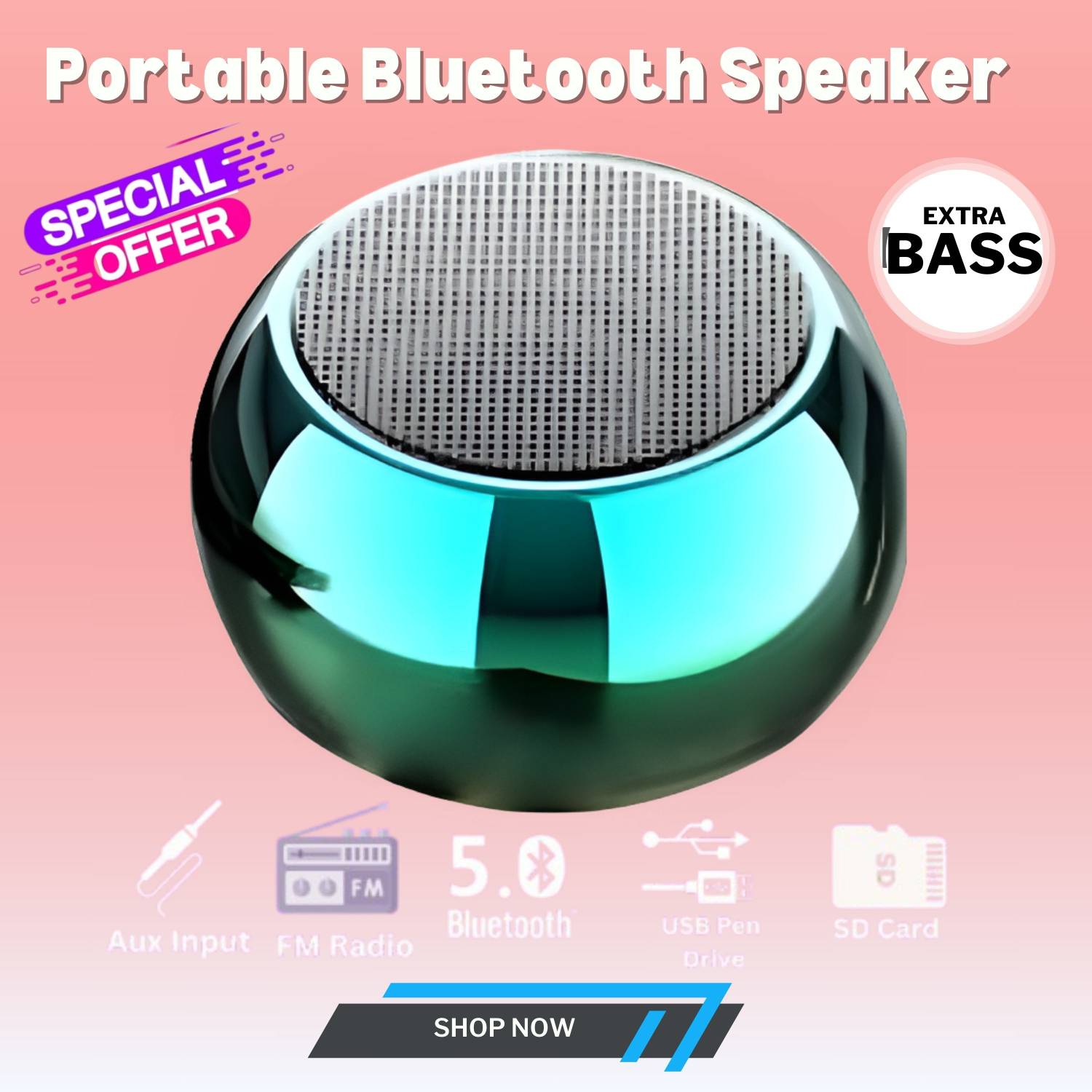 Guggu M3 Plus 5W Bluetooth Speaker - Image 1