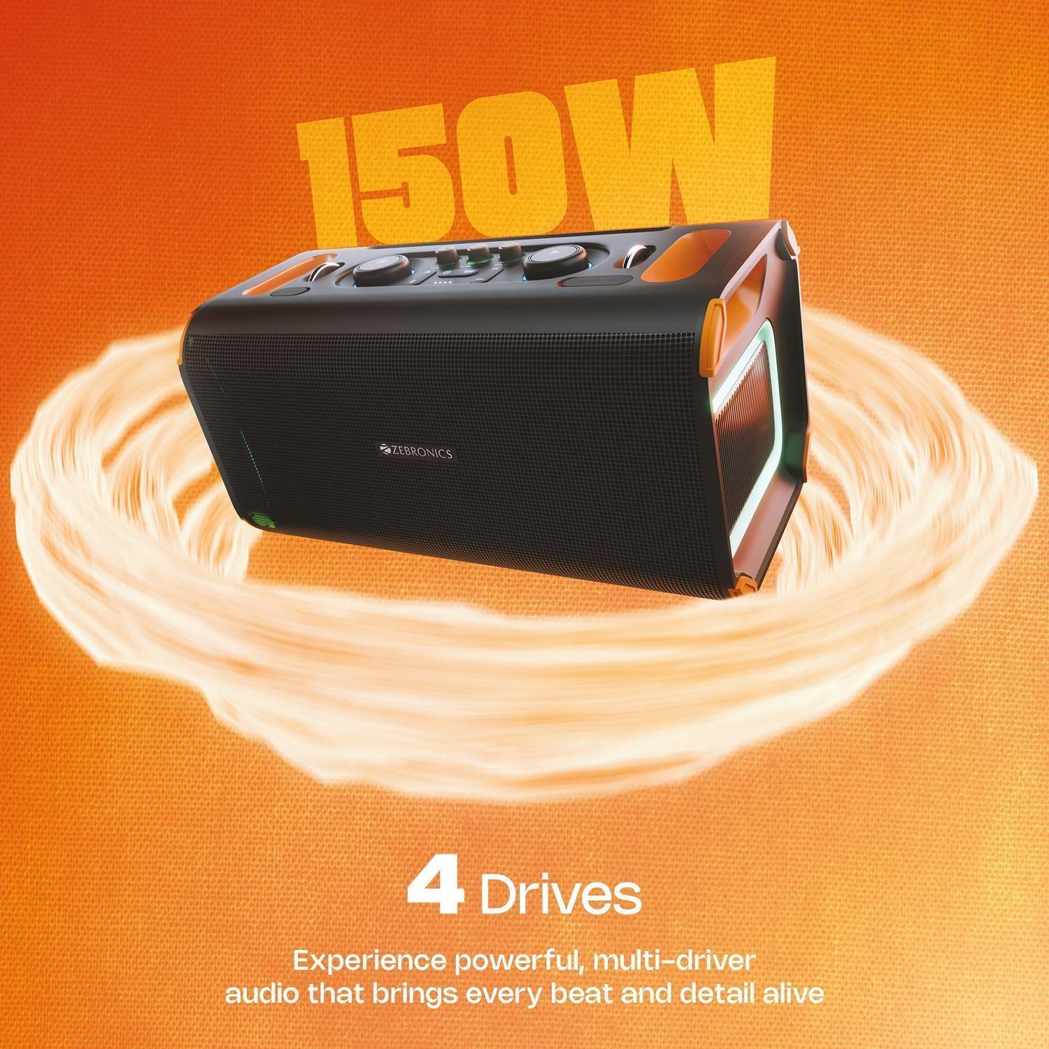 ZEBRONICS Prima pro 150W Bluetooth Speaker - Image 2