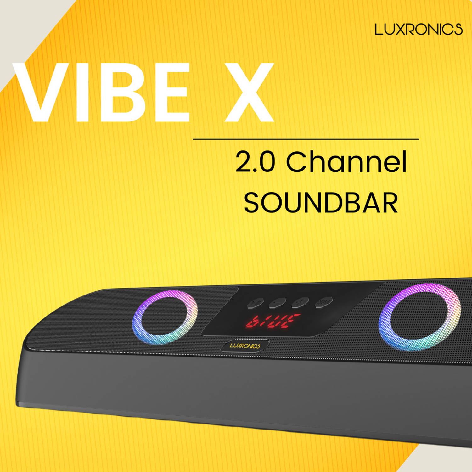 luxronics Vibe X 20W Bluetooth Soundbar - Image 2