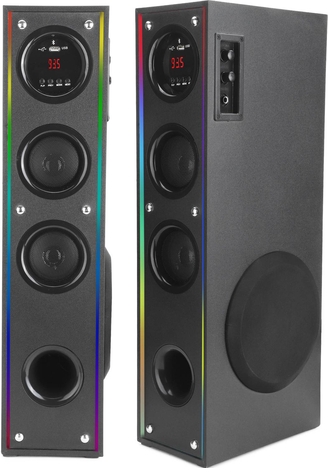 RZG Premium 120W Bluetooth Tower Speaker with Dual Wireless Mic - Image 1