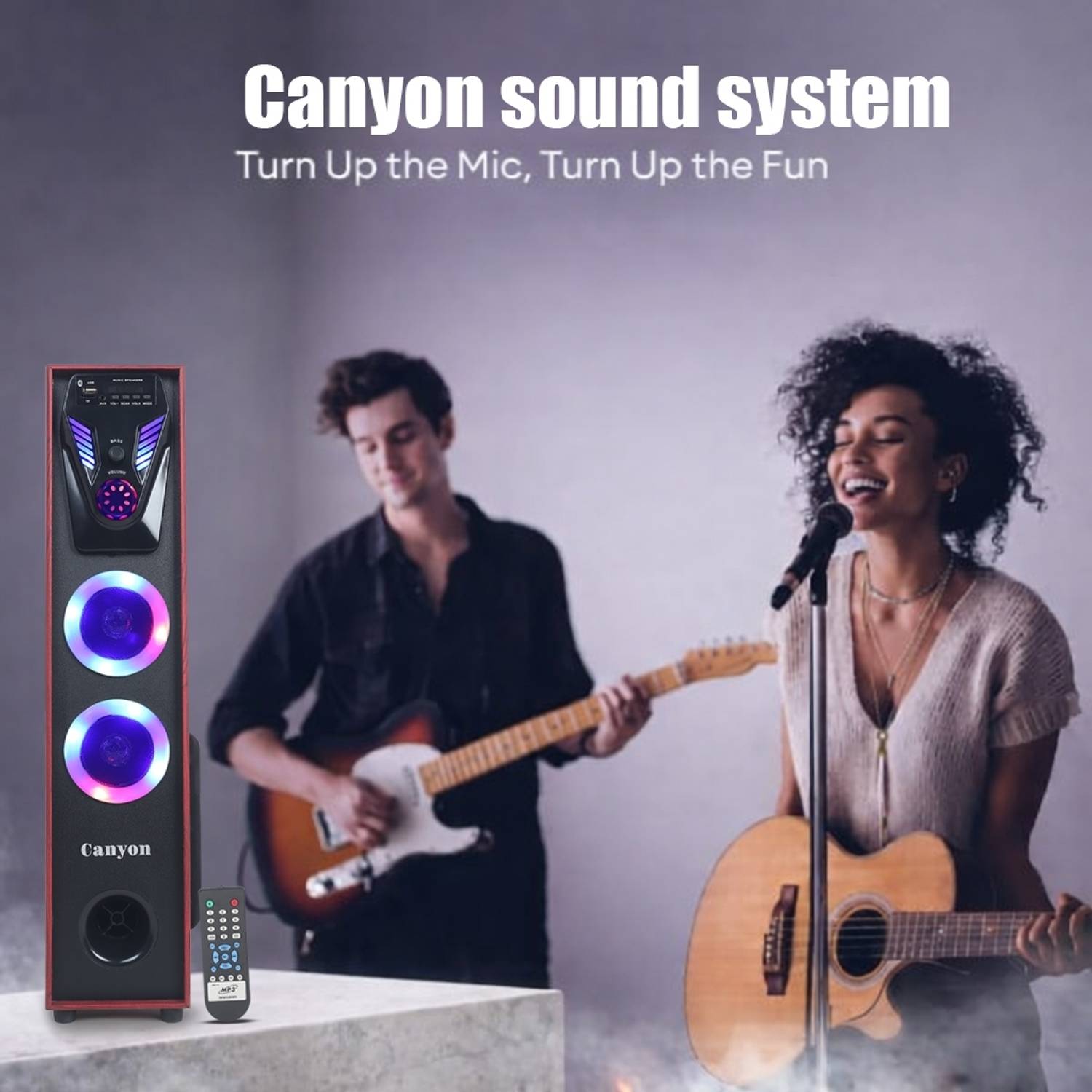 canyon S-03 180W Bluetooth Tower Speaker - Image 5
