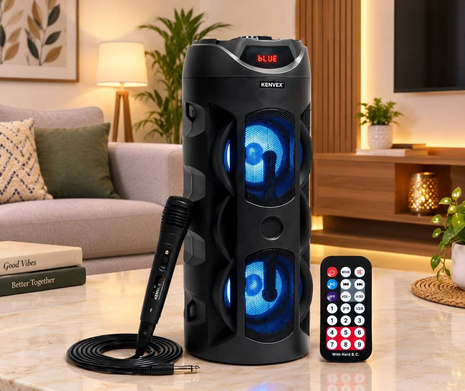 kenvex 235-PARTY-SPEAKER-MIC&REMOTE-TOWER 40 W Bluetooth Tower Speaker - Image 1
