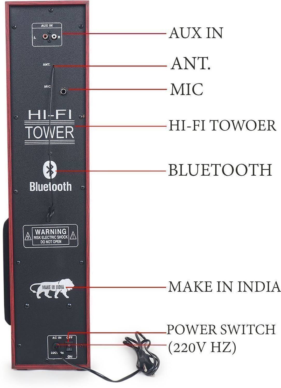 Canyon S-2 180W Bluetooth Tower Speaker - Image 5
