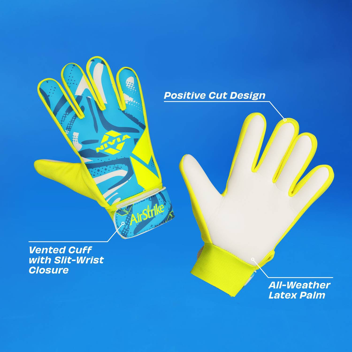 NIVIA Air Strike Goalkeeping Gloves - Image 3