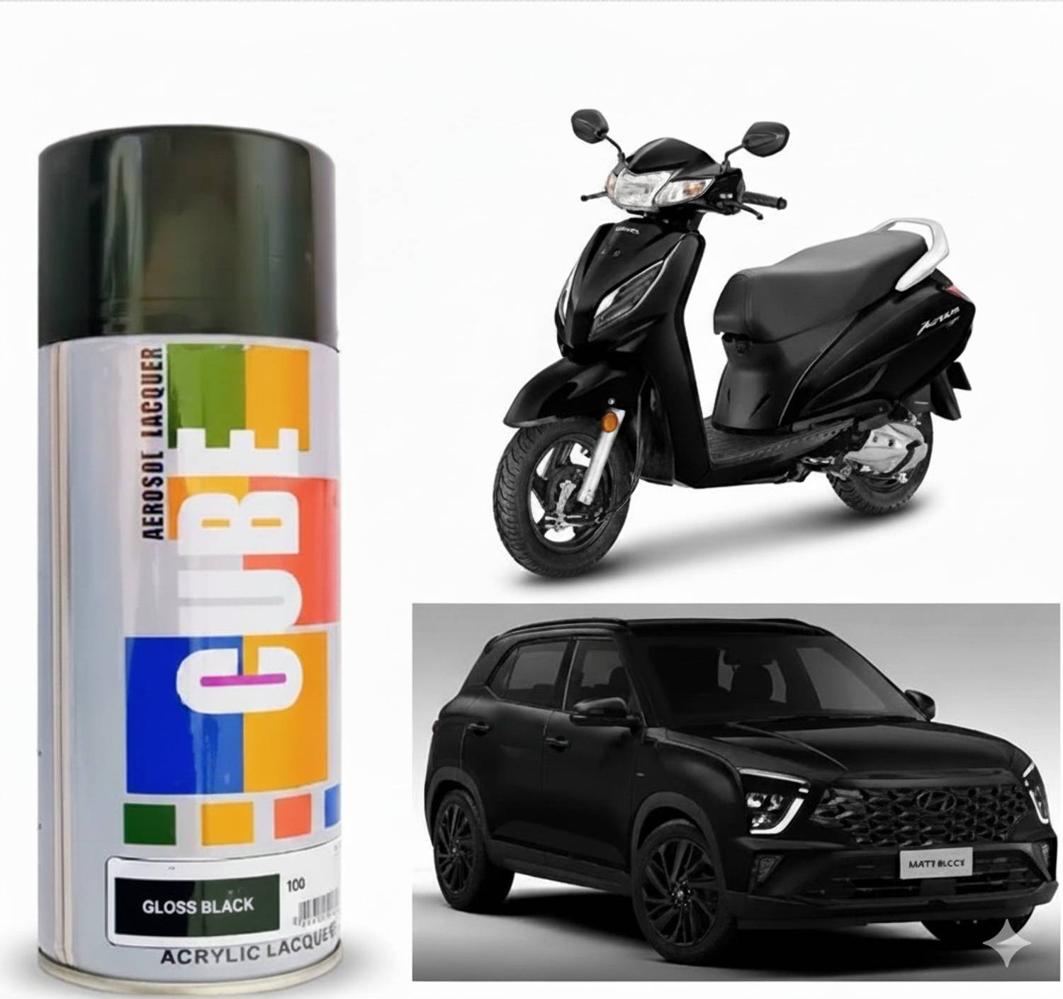 Daiji Aerosol Spray Black Spray Paint 400 ml