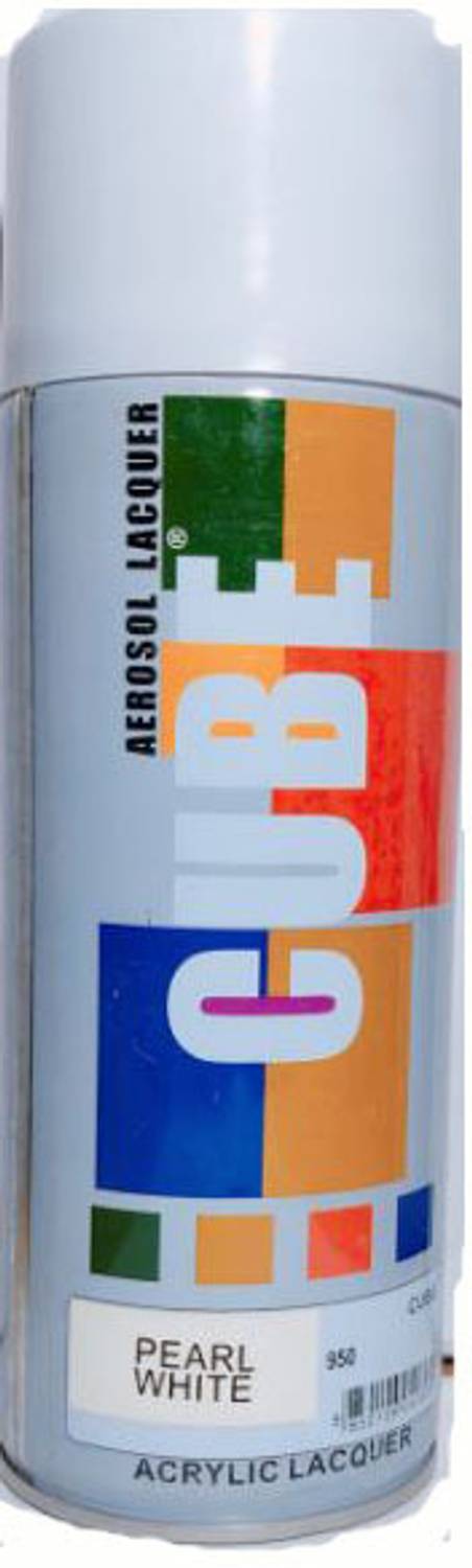 Cube Pearl White Spray Paint 400 ml - Image 2