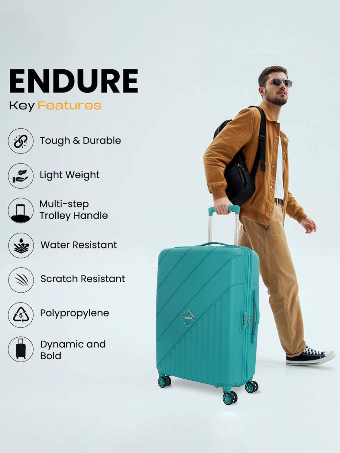 Kamiliant by American Tourister Combination Lock-Endure Expandable - Image 2