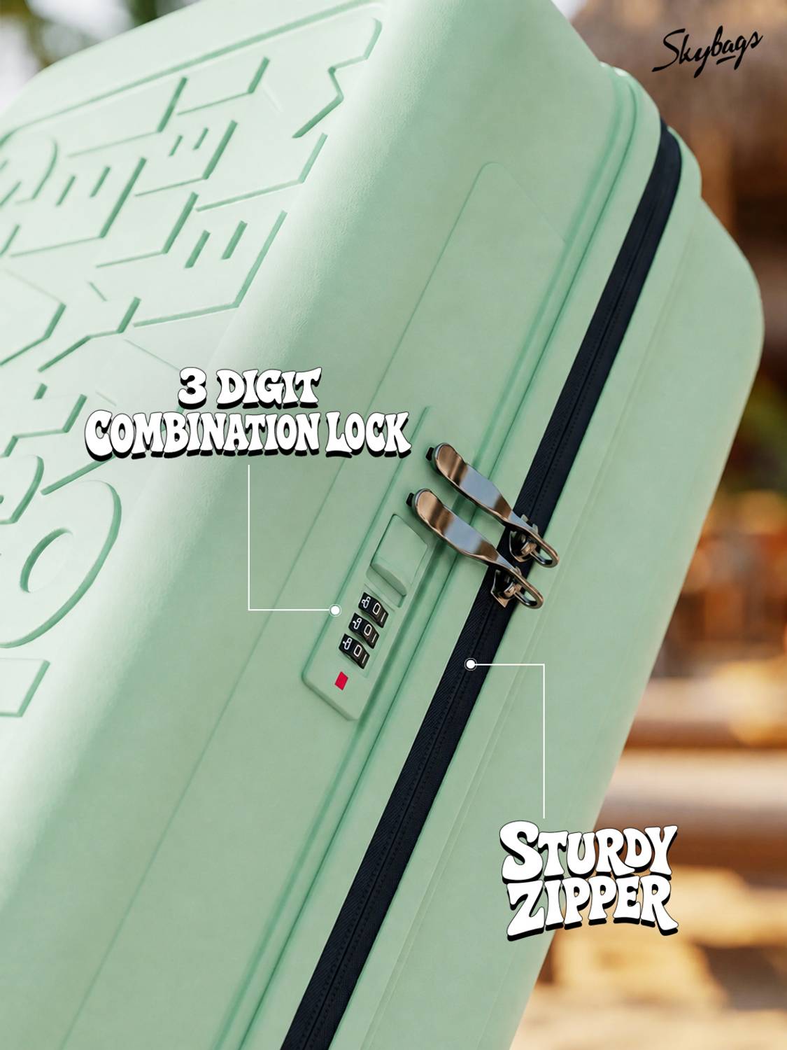 SKYBAGS Play Hard Side Trolley Bag, Polypropylene Travel Luggage with - Image 3