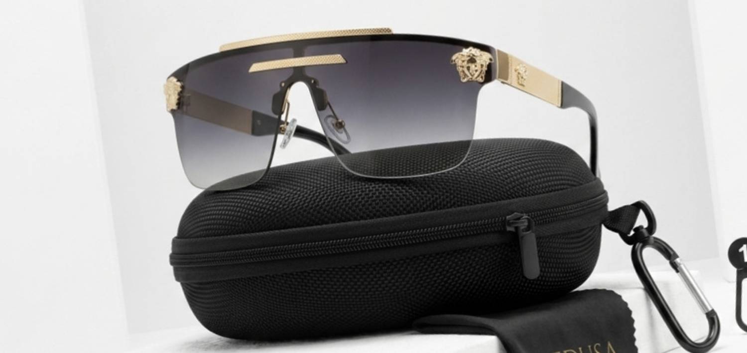 MG DIGITAL MART ONLINE Shield Sunglasses Grey - Image 2