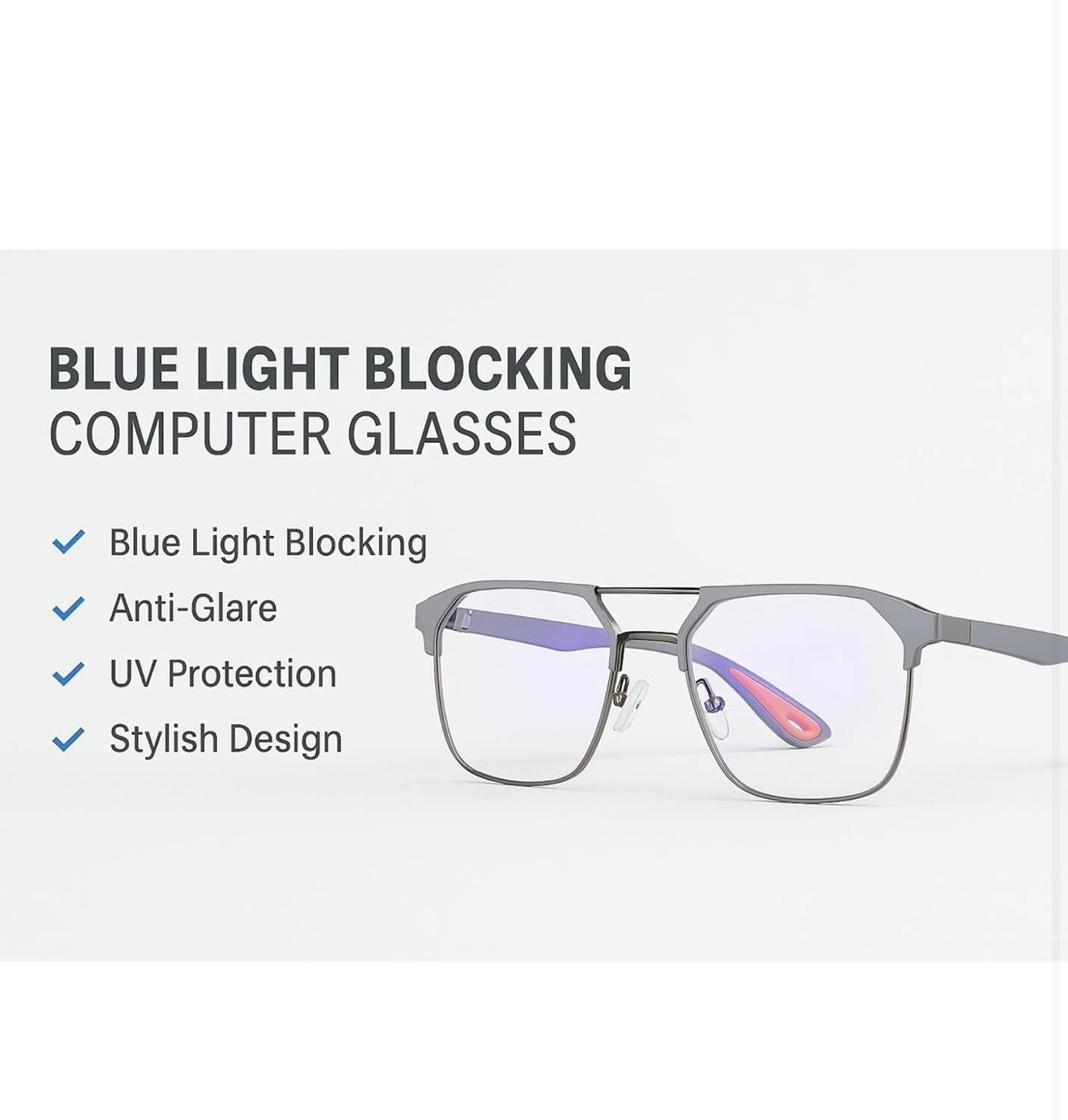Zeemork Retro Square Sunglasses - Image 5