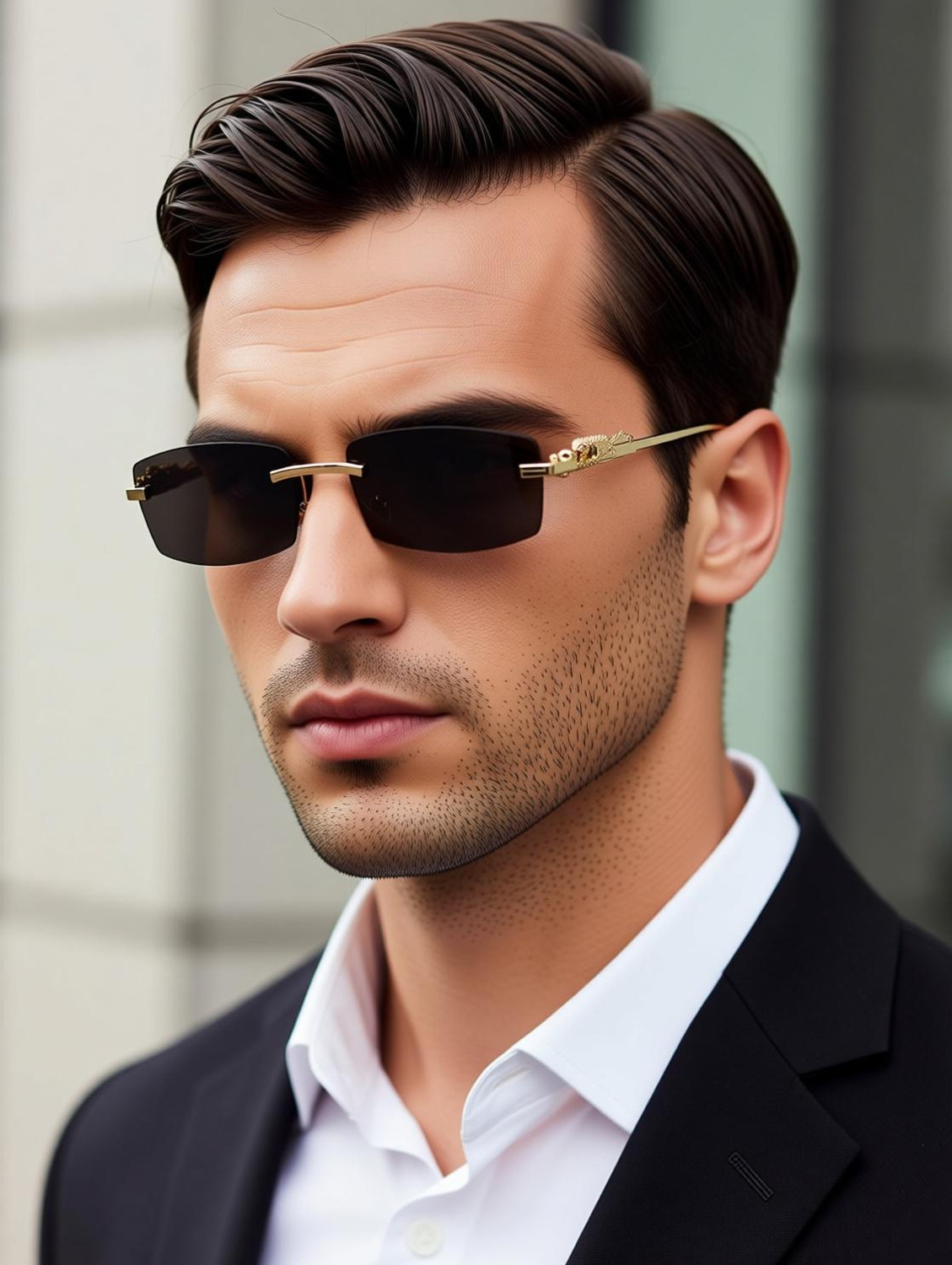 HATin Retro Square Sunglasses