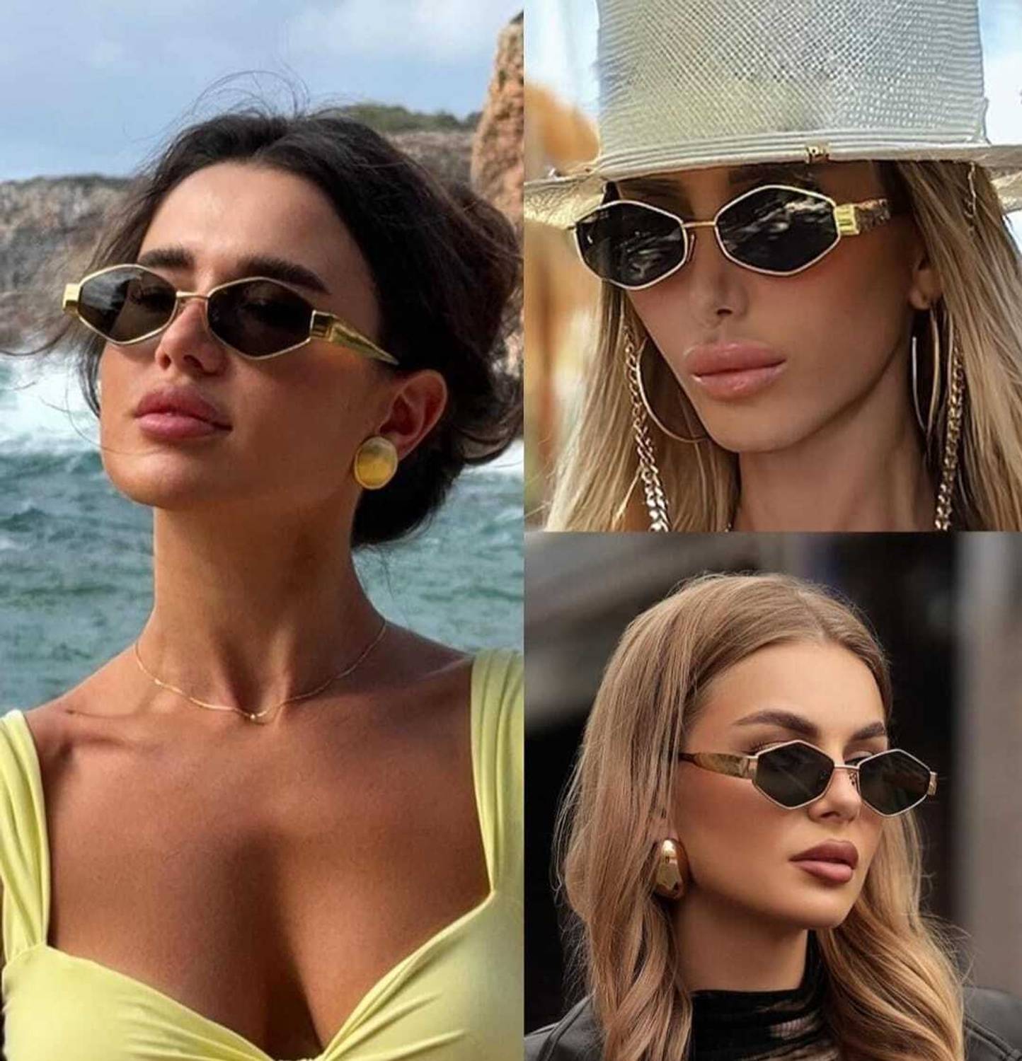 FizzFusion Cat-eye Sunglasses Black - Image 3
