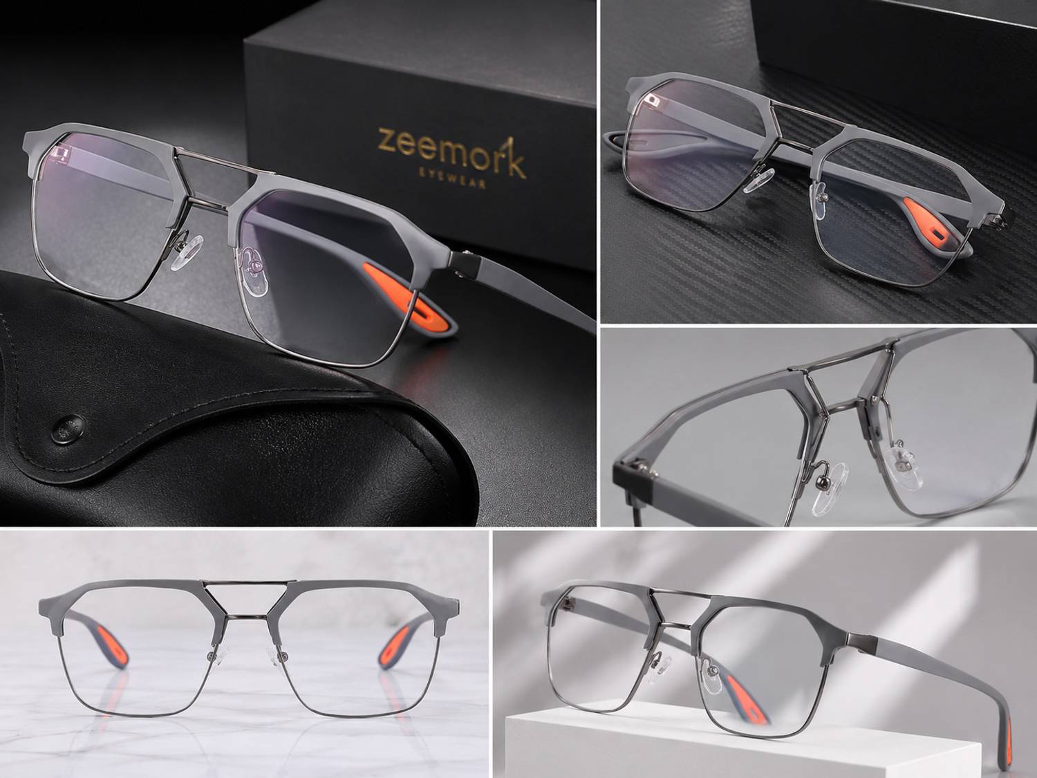Zeemork Retro Square Sunglasses - Image 2