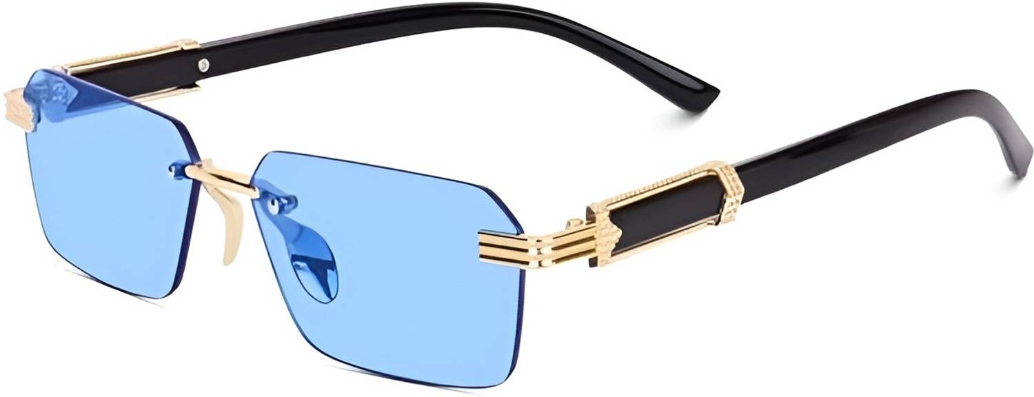 Sunglance Rectangular Sunglasses Blue - Image 3