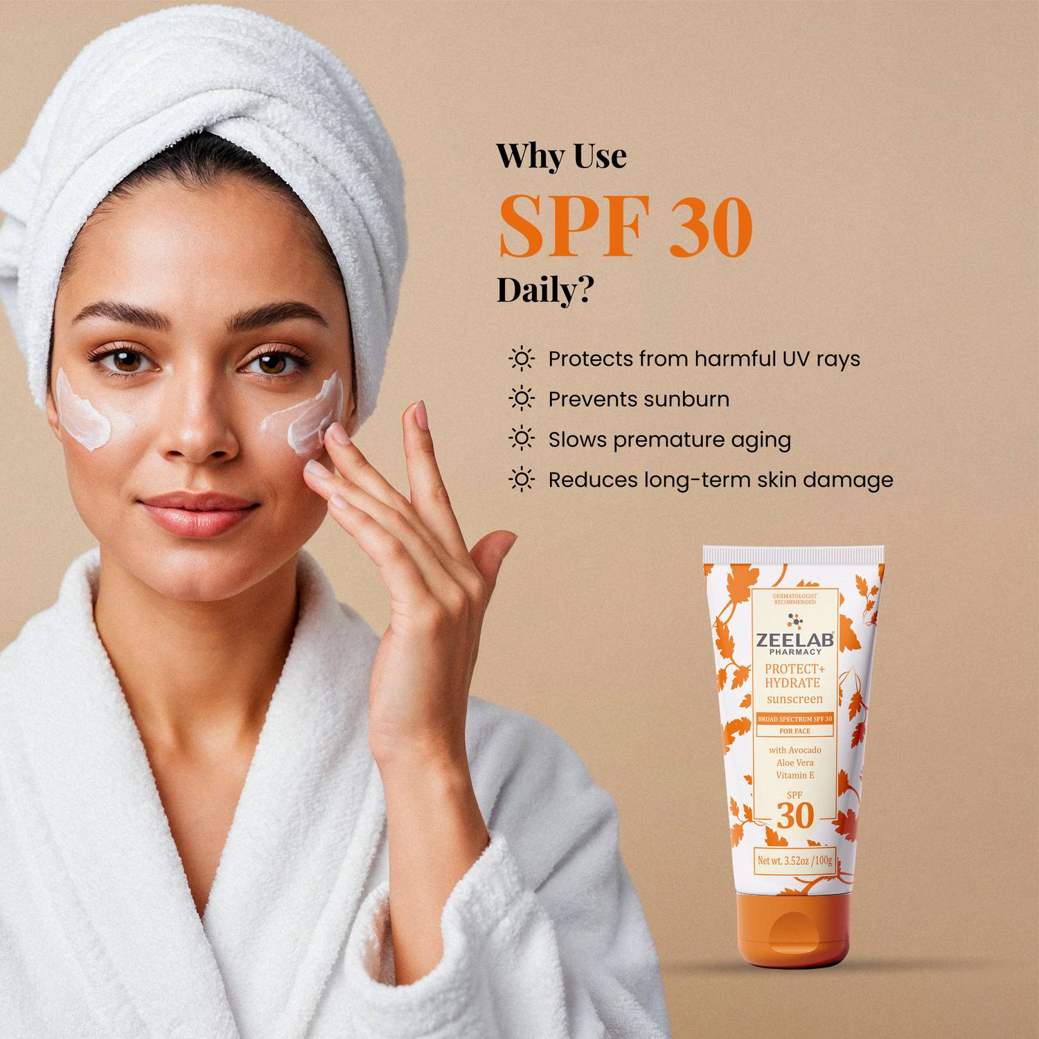 ZEE LAB Sunscreen SPF 30 30ml - Image 4