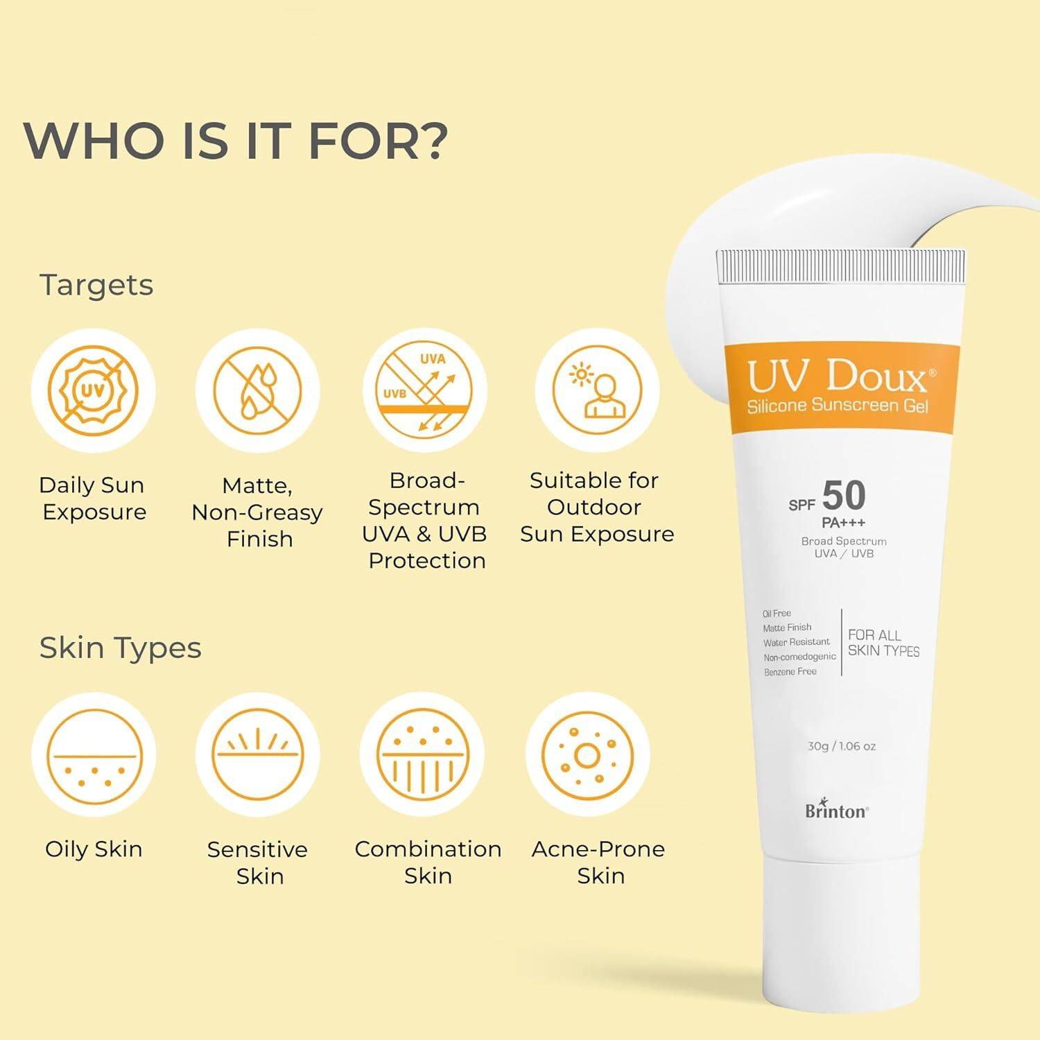 Brinton Sunscreen SPF 50 PA+++ 50g - Image 3