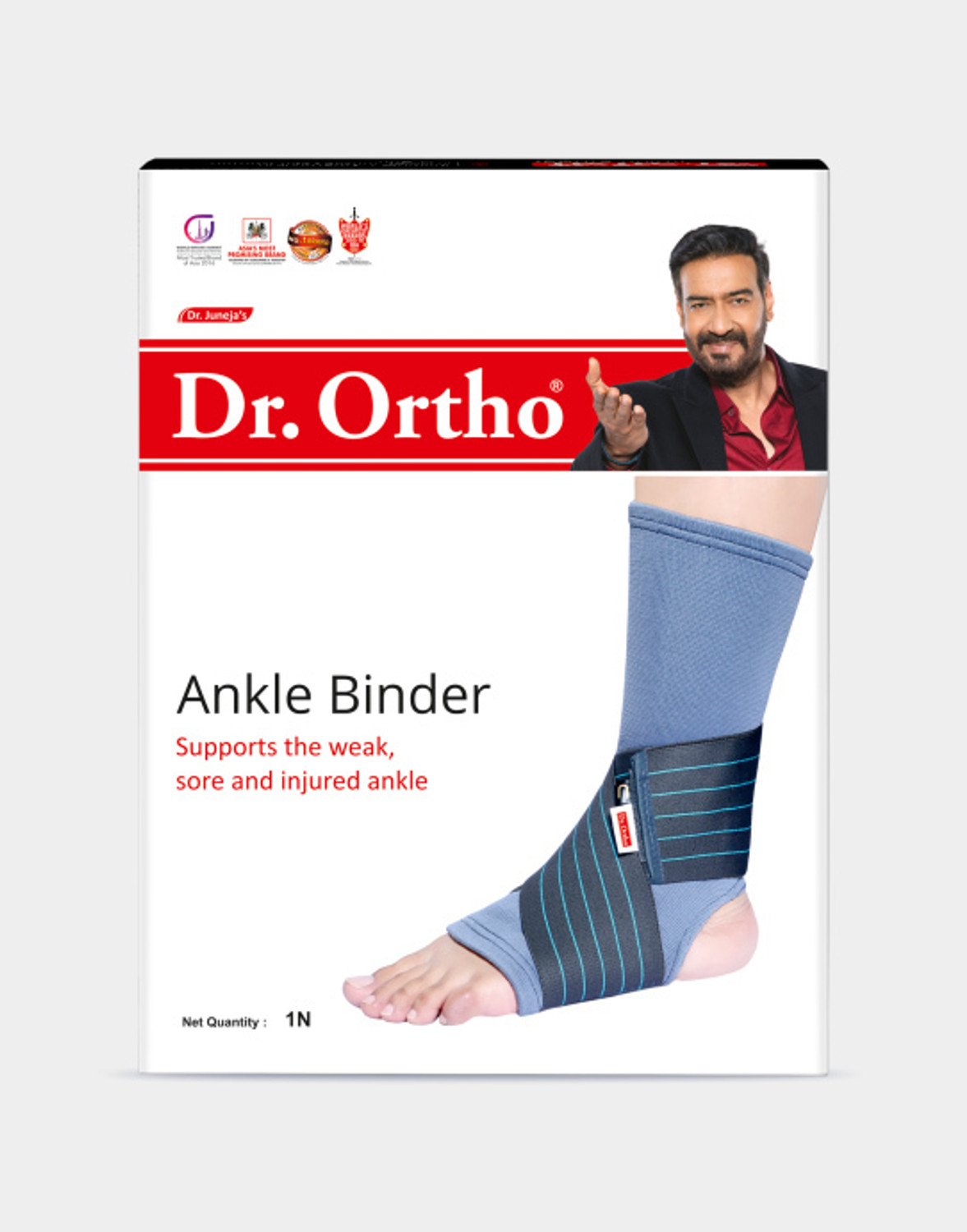 Dr.Ortho Brace with Elastic Strap for Pain|Stretchable Binder Ankle Support
