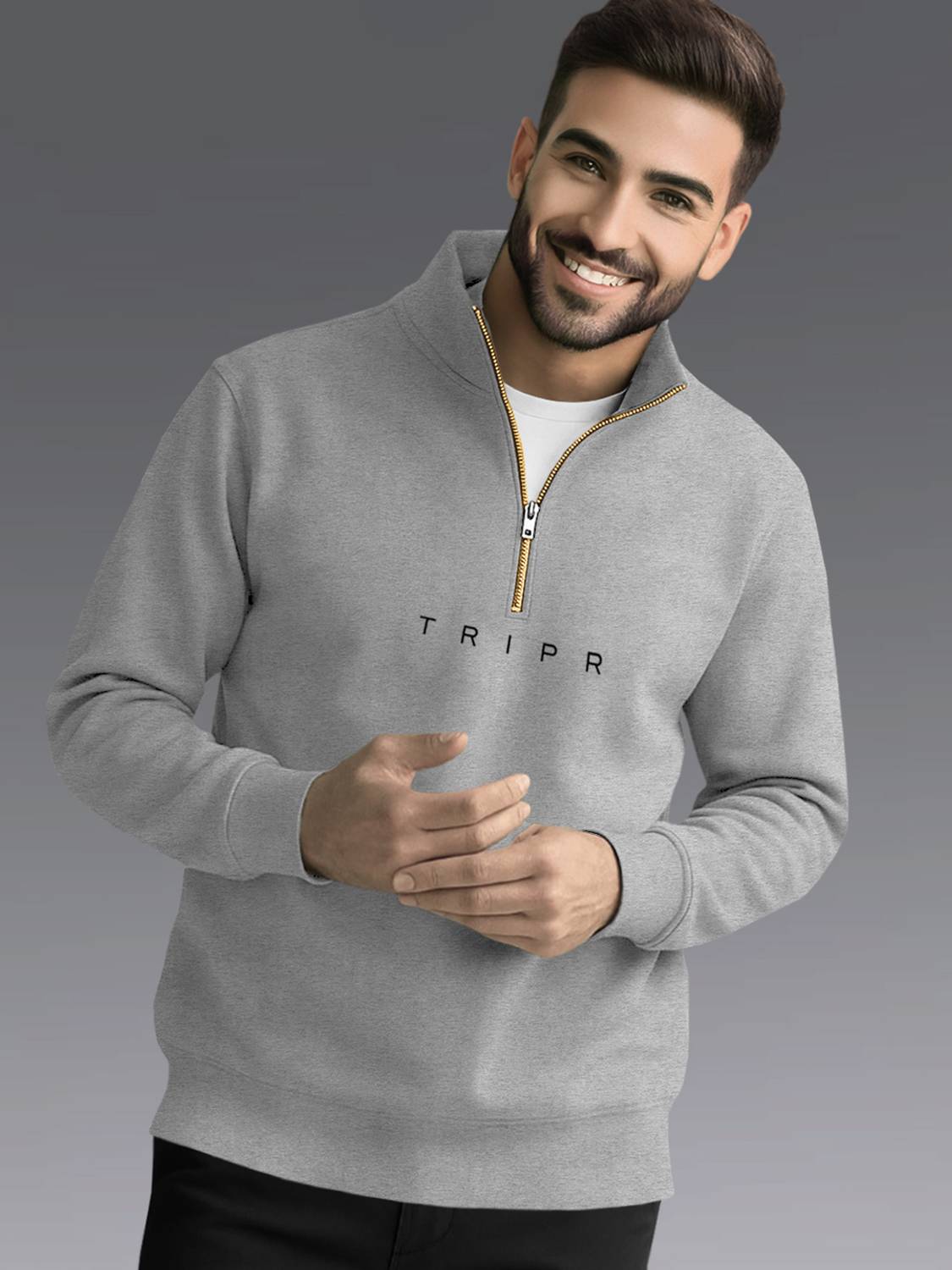 TRIPR Full Sleeve Printed Men Sweatshirt - Image 3