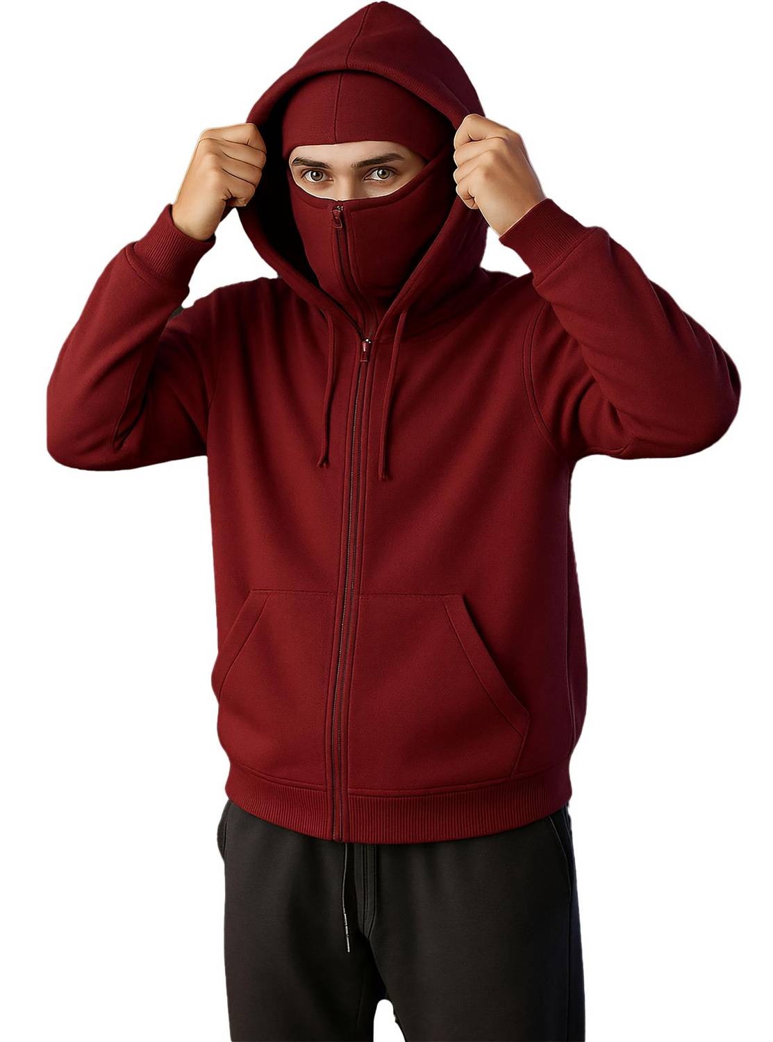JUGULAR Full Sleeve Solid Men Sweatshirt - Image 1