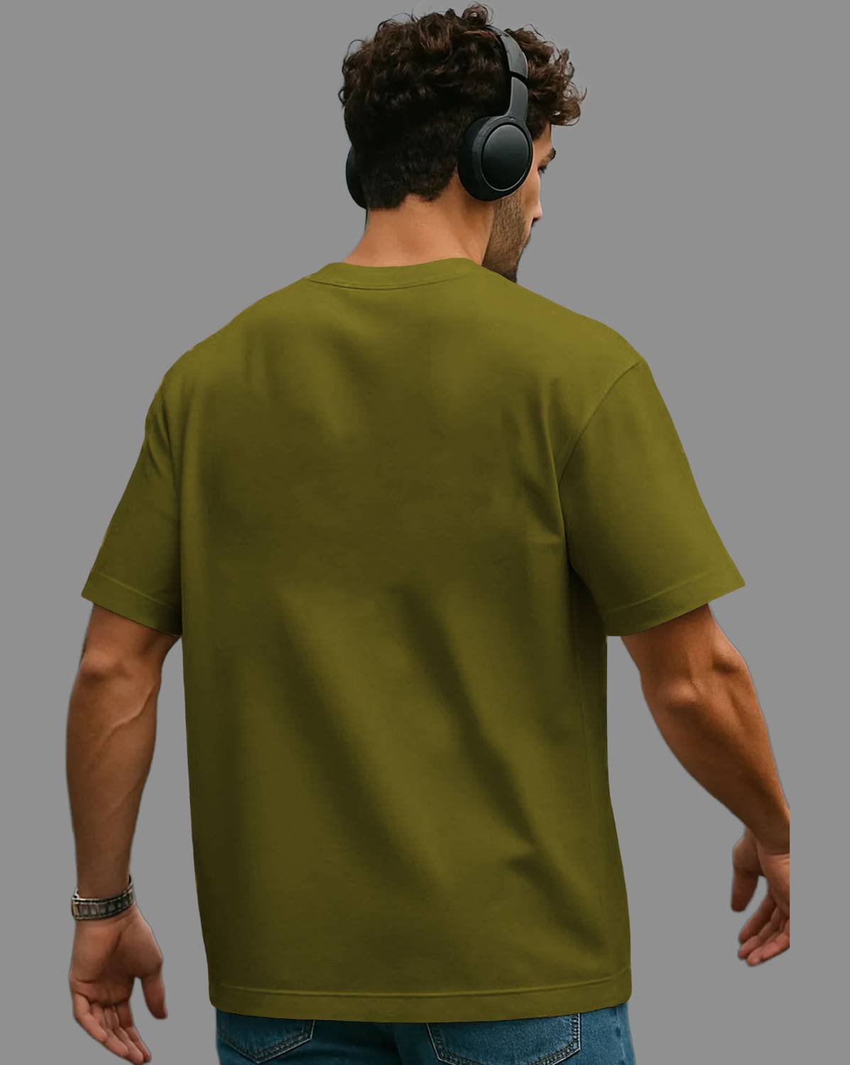 AUSK Men Light Green T-Shirt - Image 2