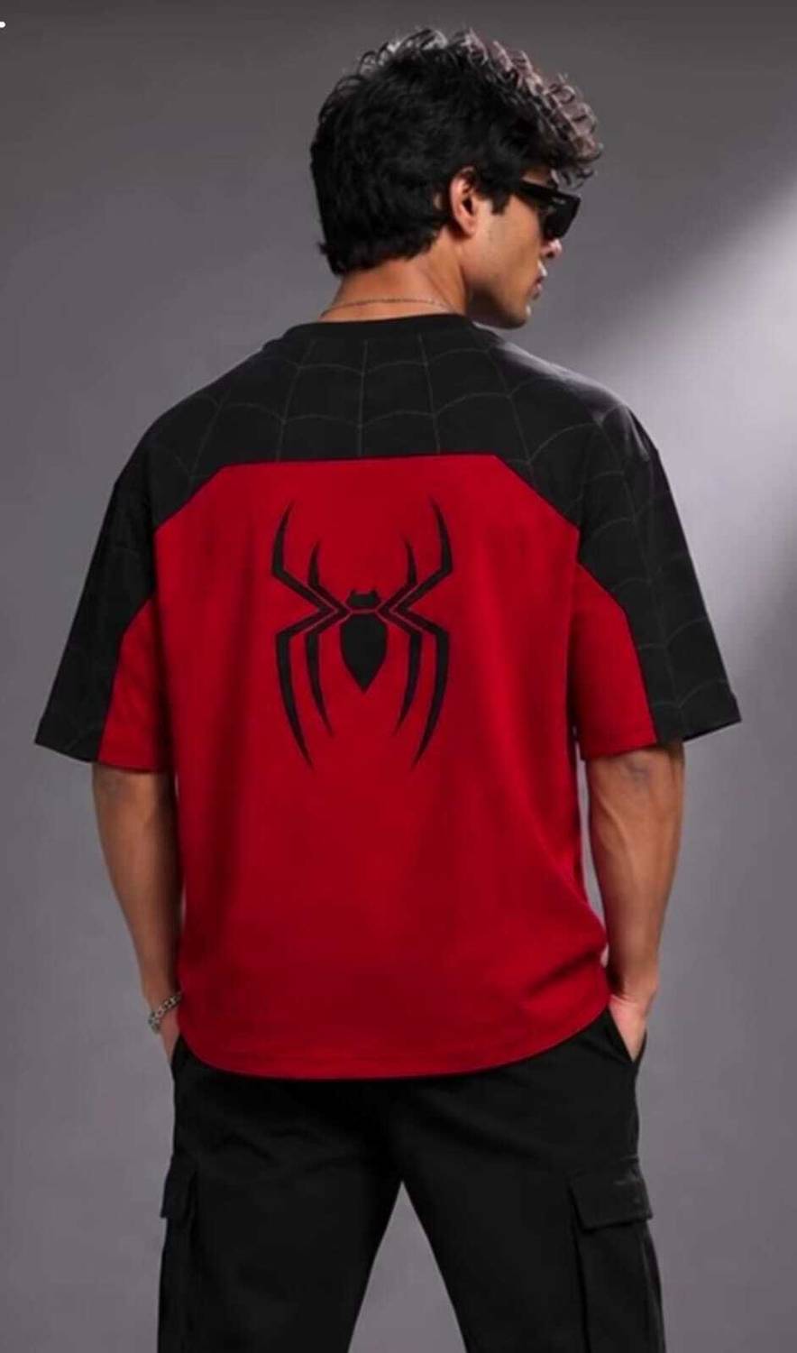 CRAZEO Graphic Print Men Round Neck Black, Red T-Shirt - Image 2