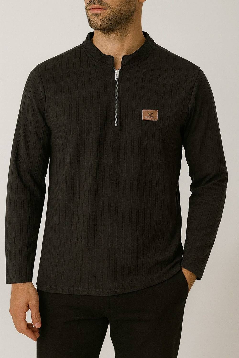 QUINTON Printed Men Black T-Shirt - Image 3