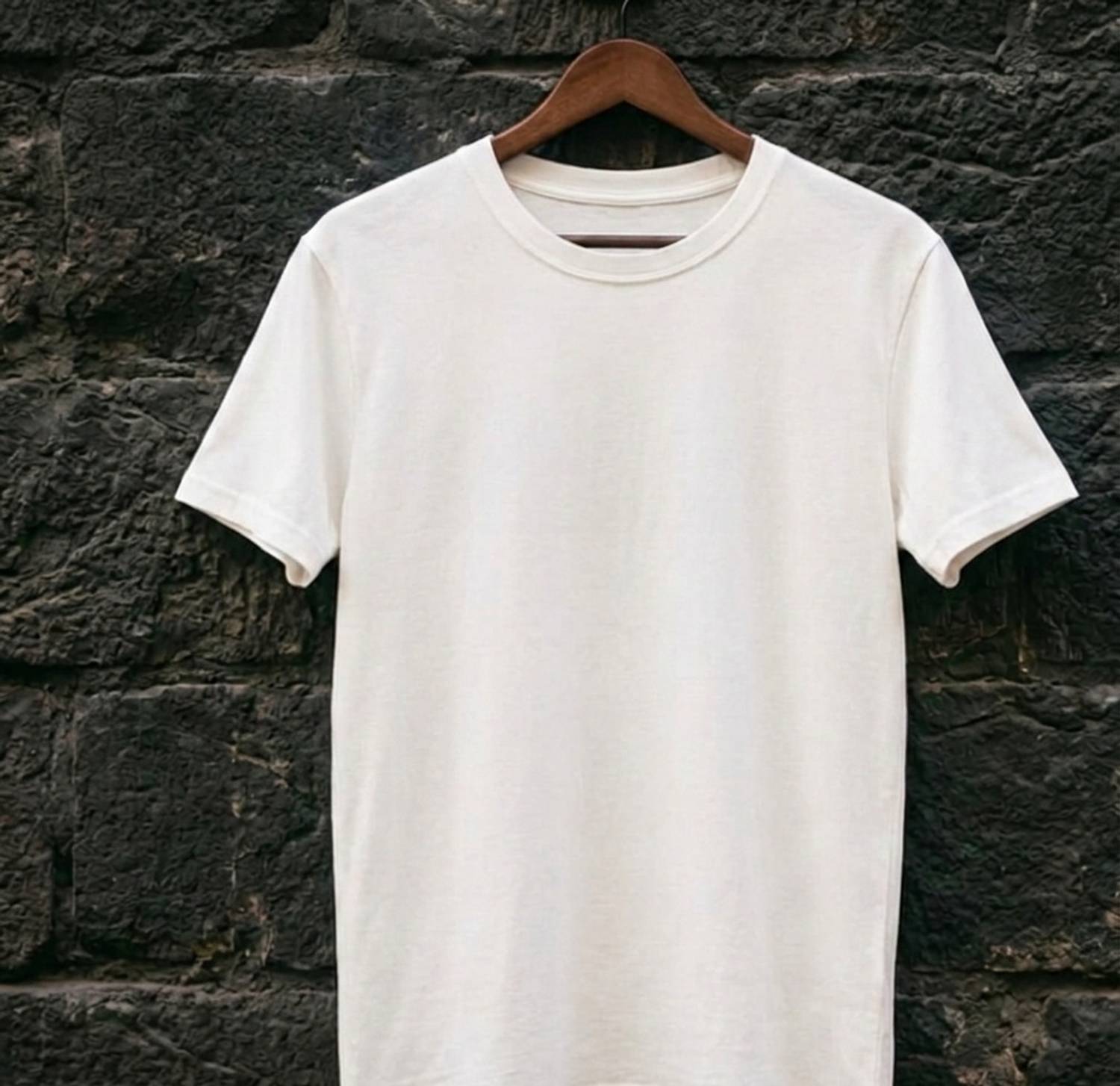 KNYTE Men Round Neck Black, White T-Shirt - Image 2