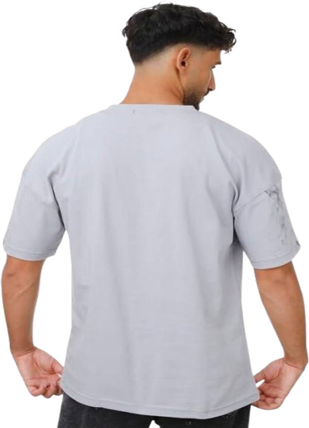 Stelino Printed Men Grey T-Shirt - Image 5