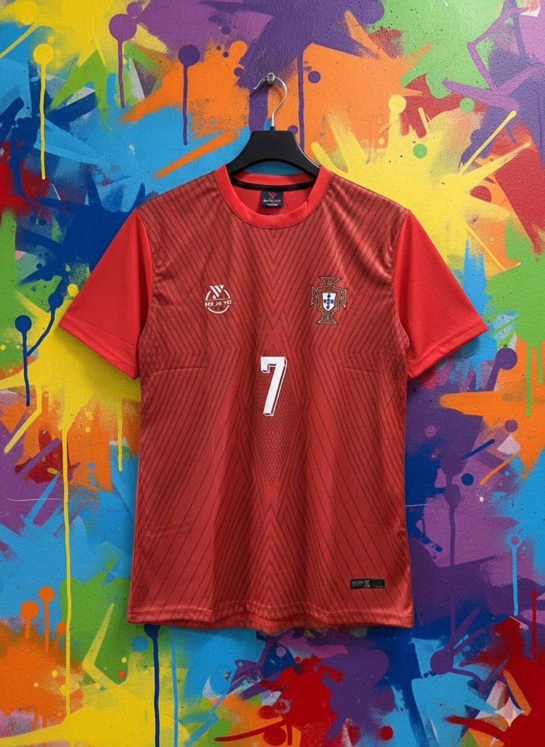 Vastra Graphic Print Men Round Neck Red T-Shirt - Image 2