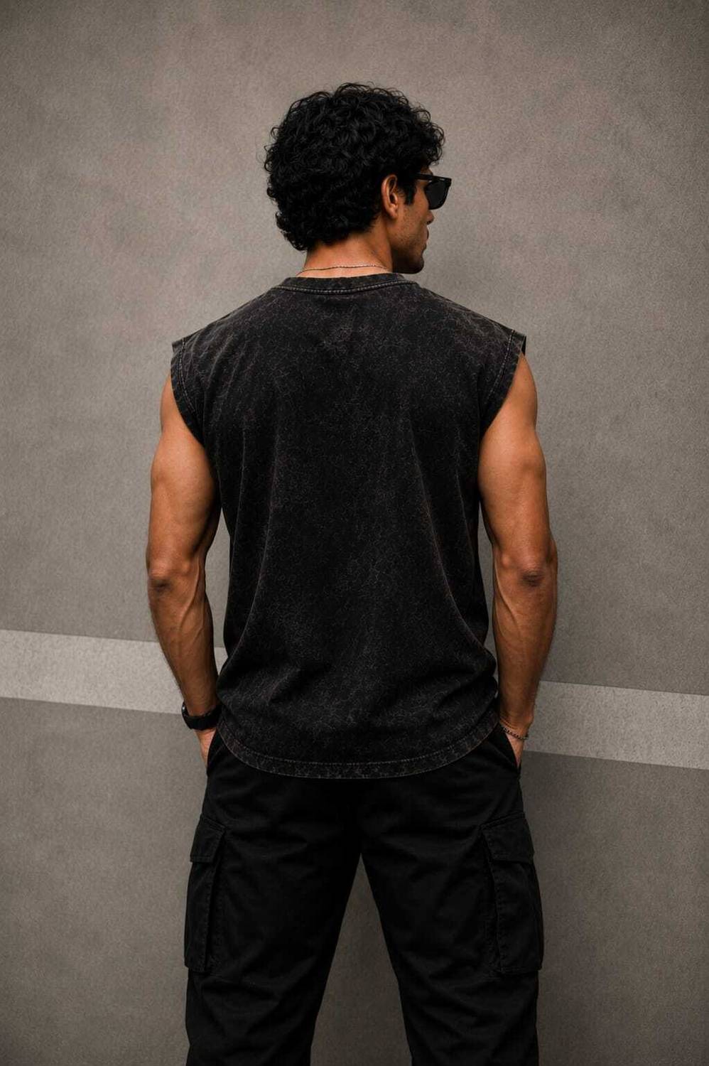 vukka Graphic Print Men Round Neck Black T-Shirt - Image 2
