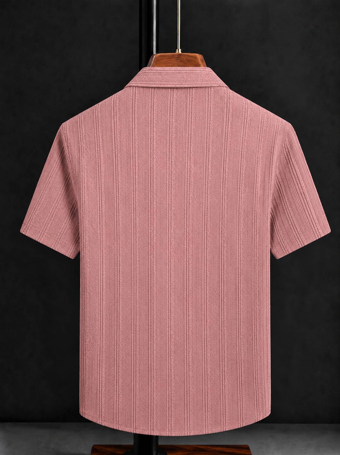 COMBRAIDED Men Polo Neck White, Pink T-Shirt - Image 5