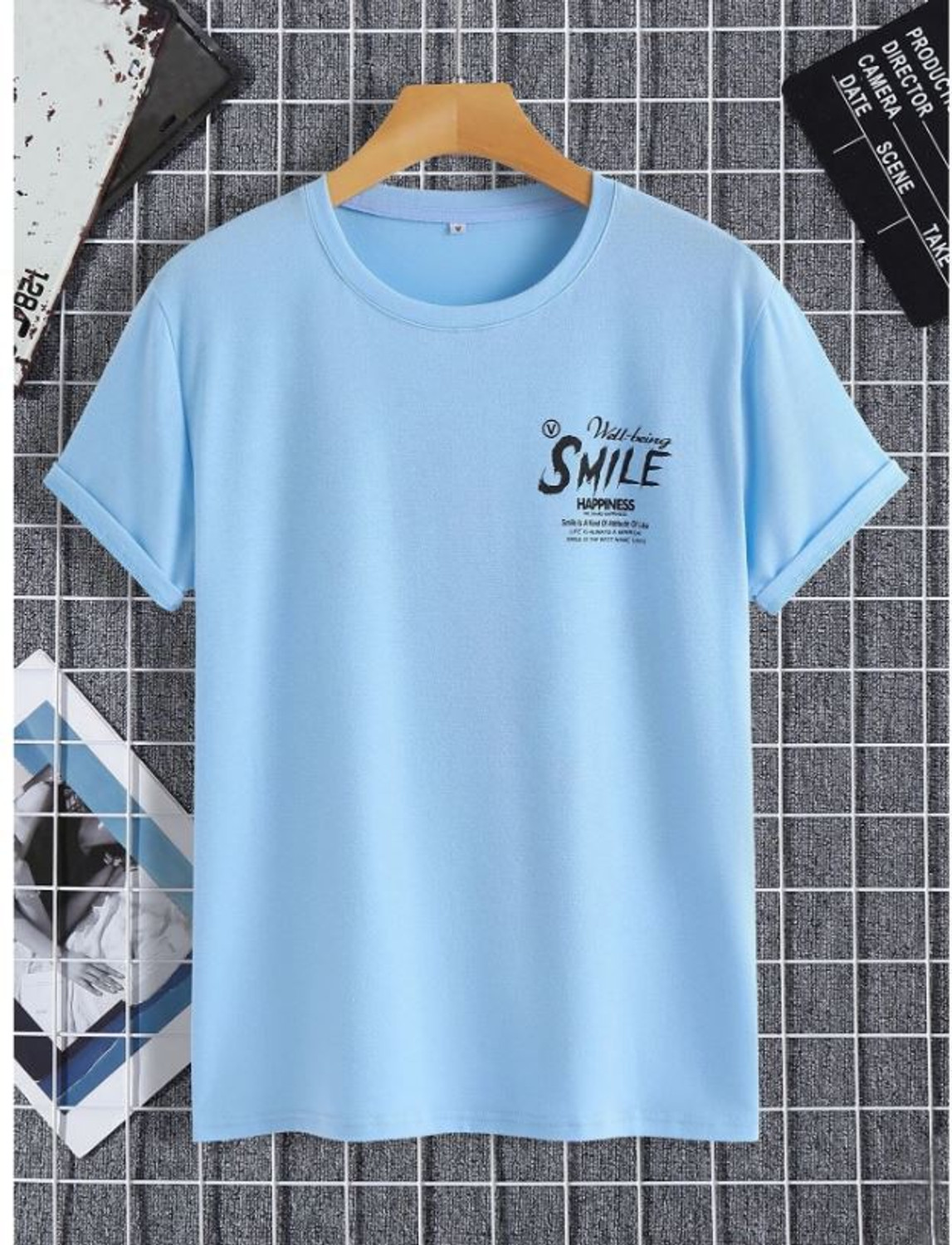 Stelino Printed Men Blue T-Shirt