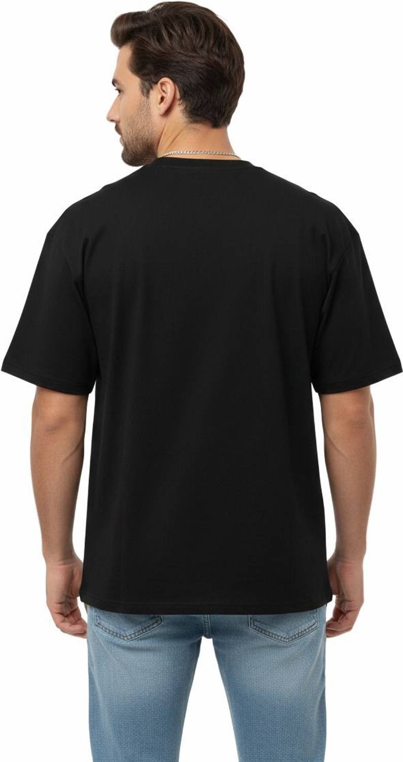 ICONIC INNOVATIONS Printed Men Black T-Shirt - Image 2