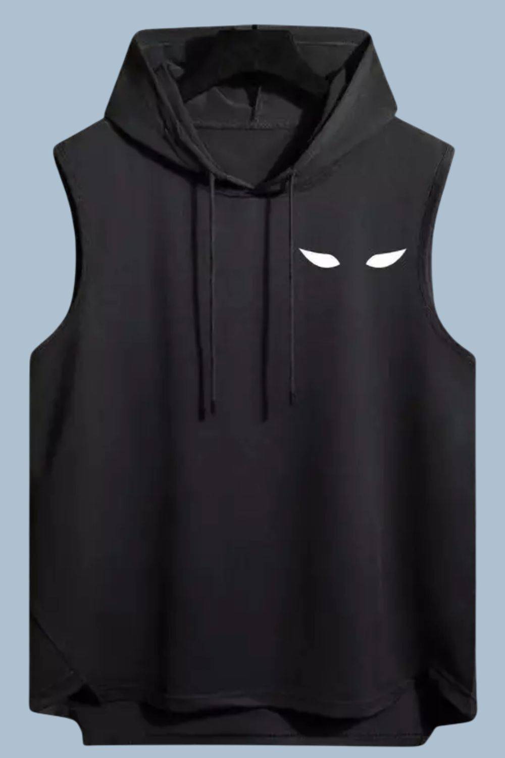 KUGDIT Graphic Print Men Hooded Neck Black T-Shirt - Image 3