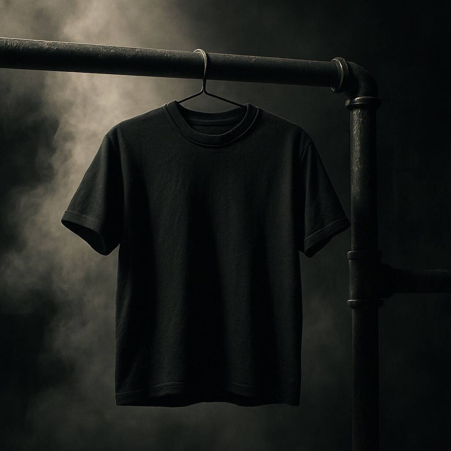 THE INDIAN STITCH Men Black Round Neck T-Shirt - Image 2
