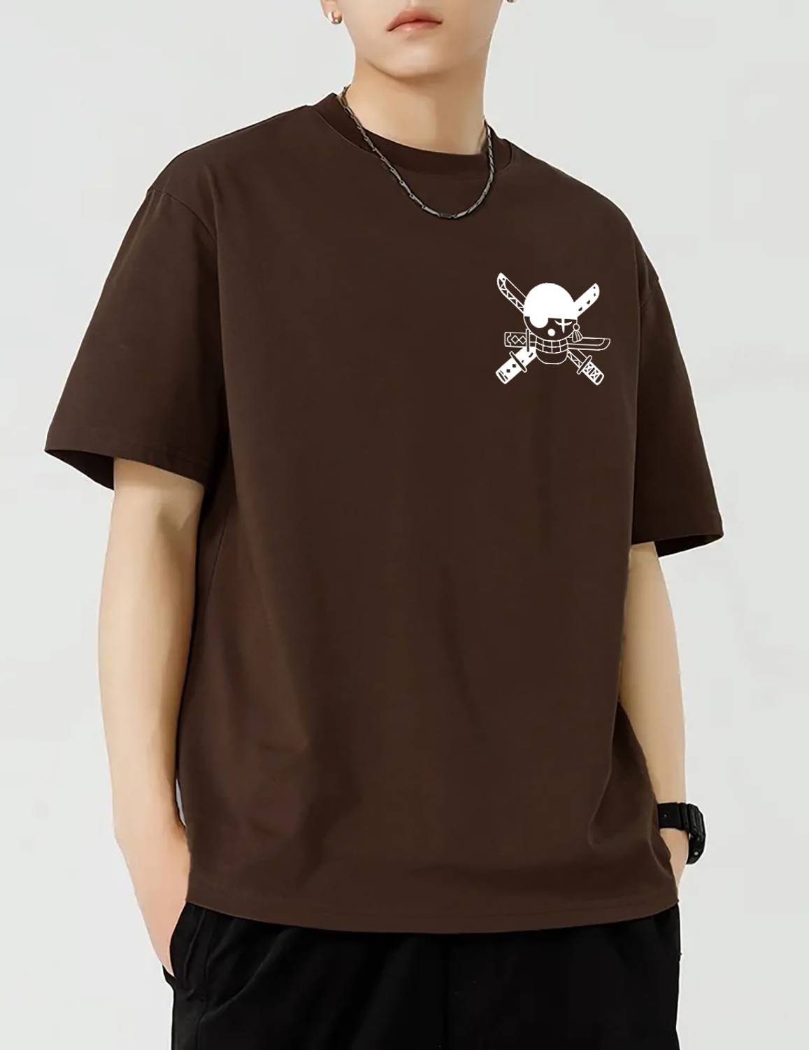 Benny Brooks Printed Men Brown T-Shirt - Image 3