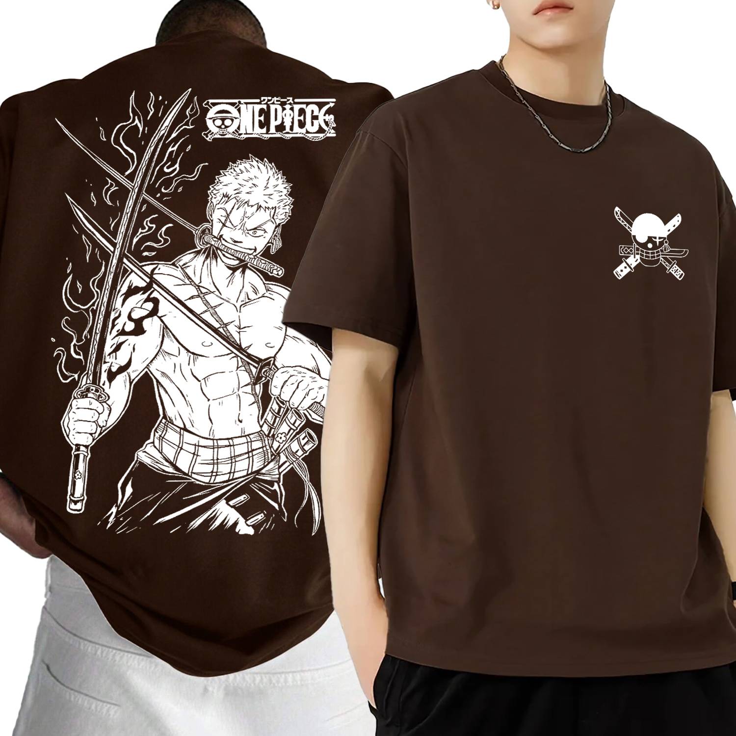 Benny Brooks Printed Men Brown T-Shirt - Image 2