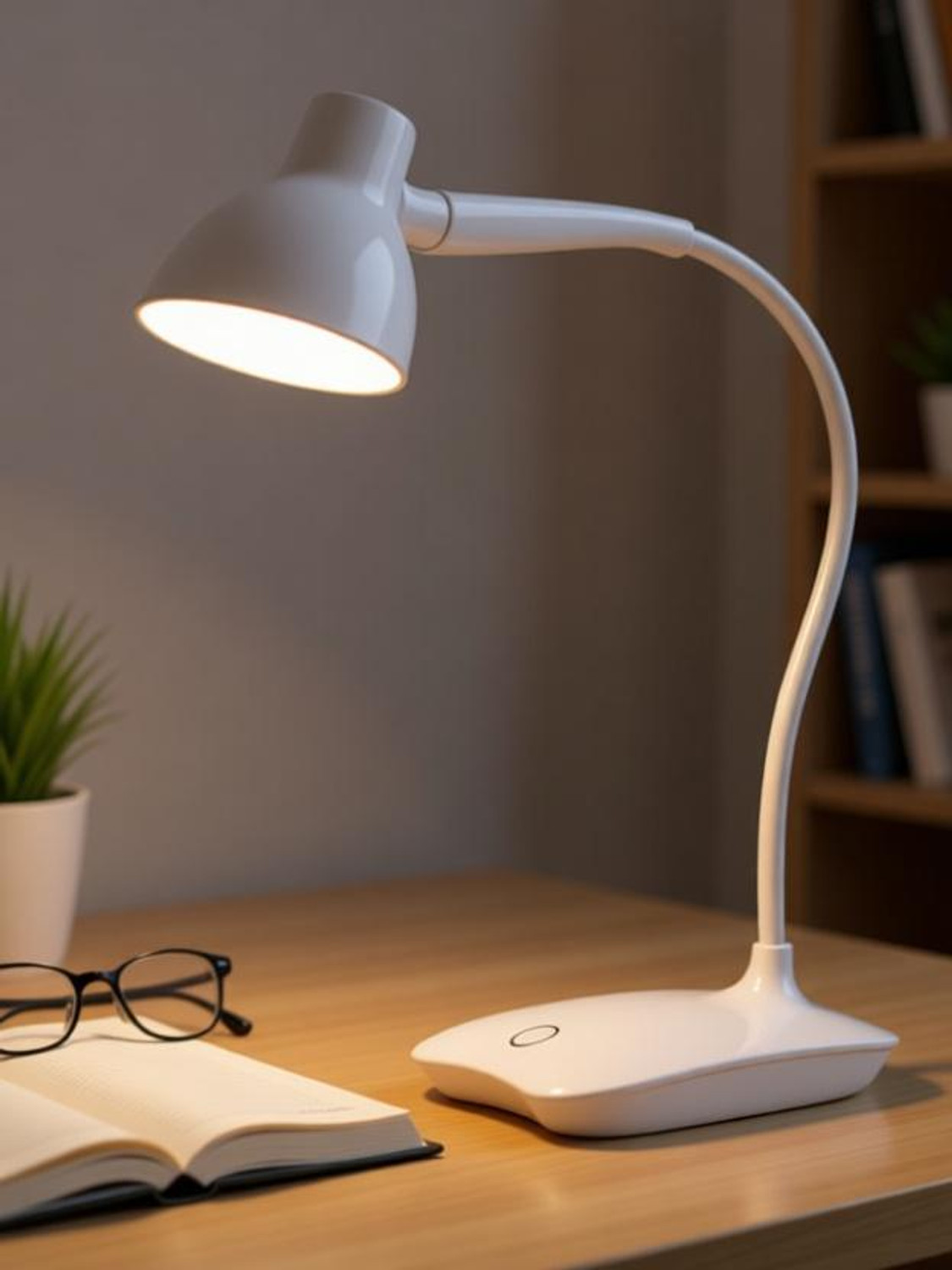 MG SALESS Power Plus Flexi Swan Led Tableware / Desk/Study/Night Lamp Model E-125 Study Lamp