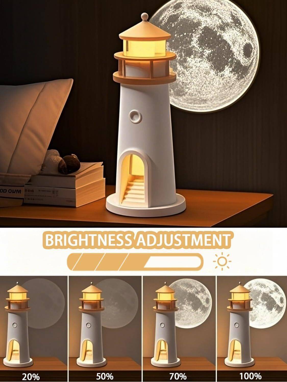 NAIRO Moon Projection Lighthouse Lamp with Remote - Image 3