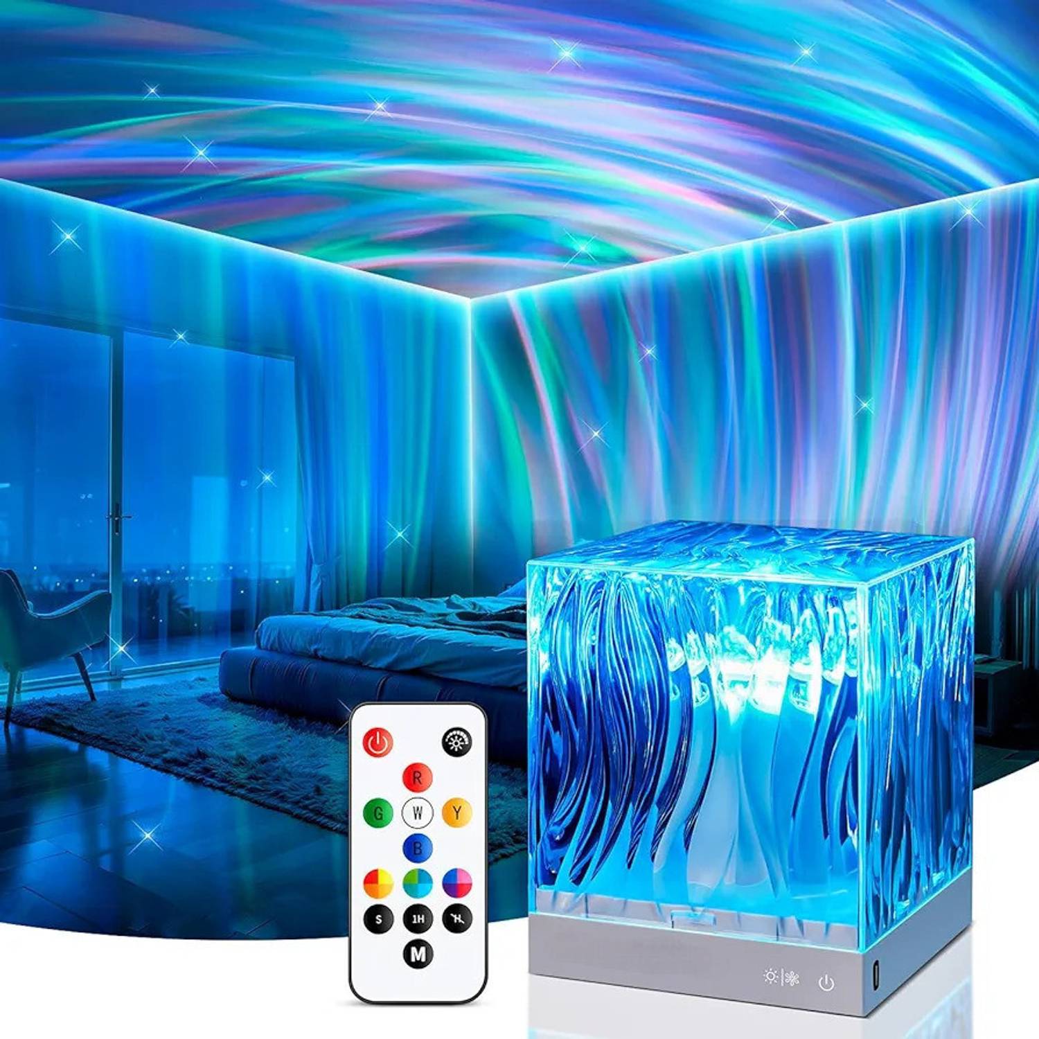 NKPR 3D Ocean Wave Projector Lamp - Image 1