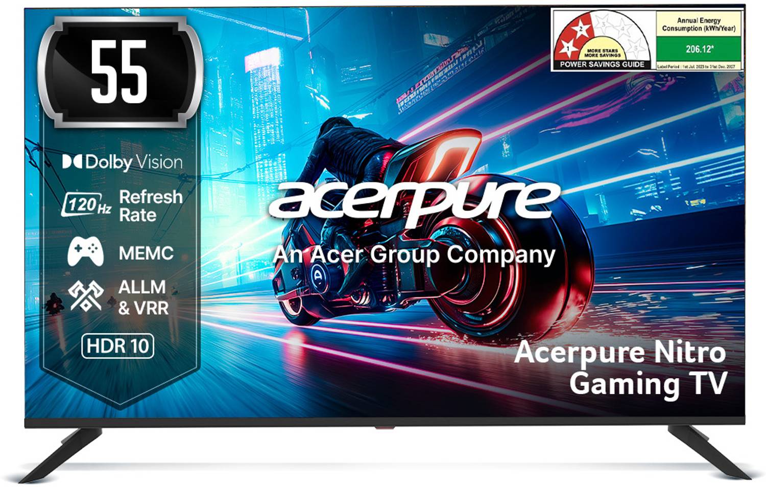 acerpure Nitro 55 inch 4K QLED Smart TV - Image 1