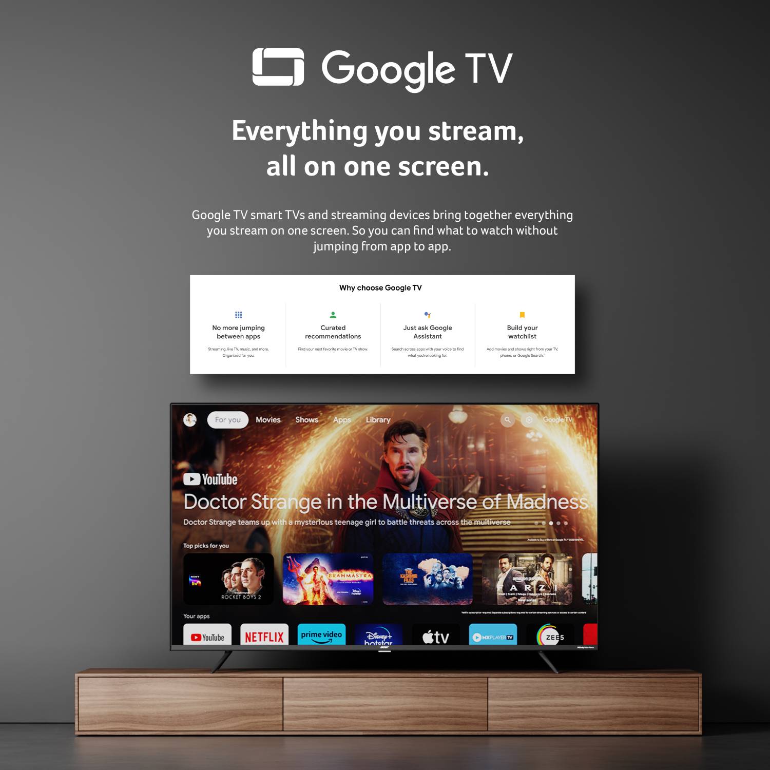 Acer Super Series 50 inch QLED 4K Smart TV Black - Image 4