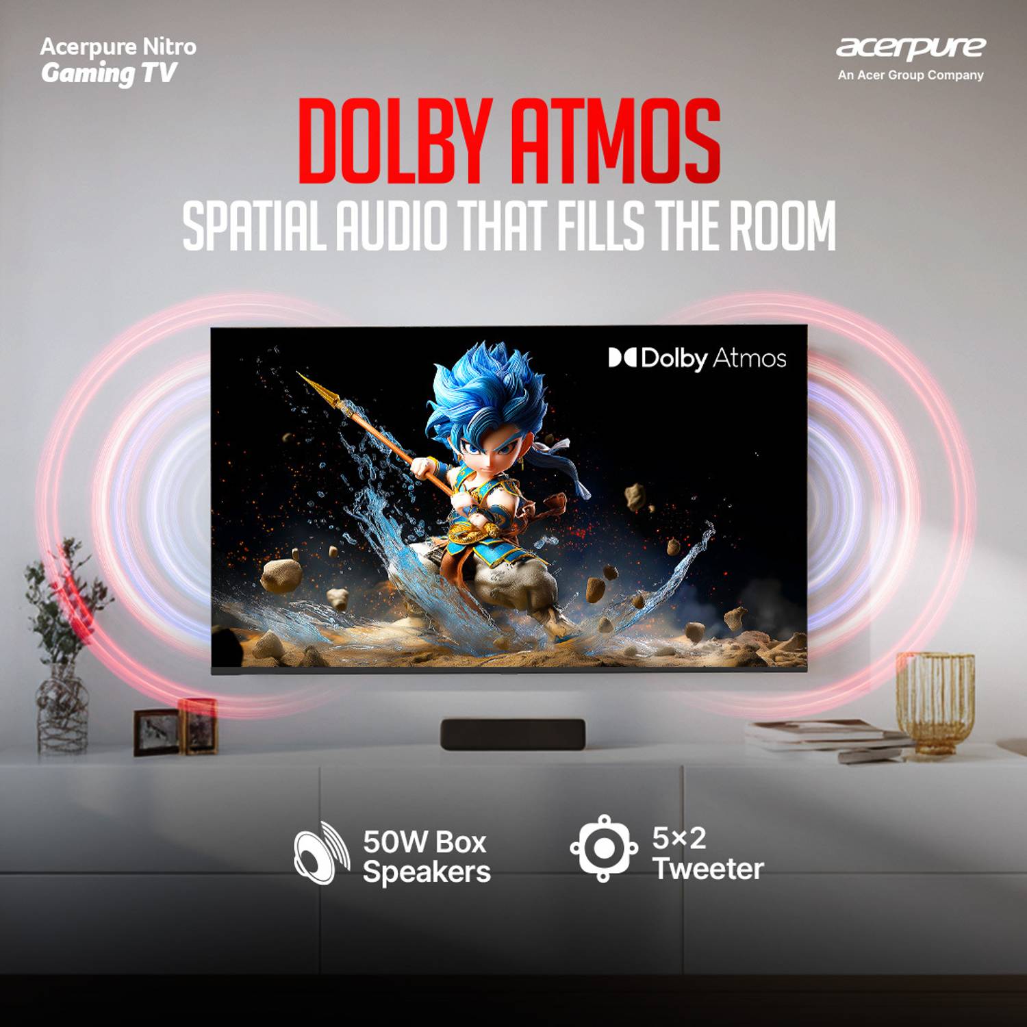 acerpure Nitro 55 inch 4K QLED Smart TV - Image 3