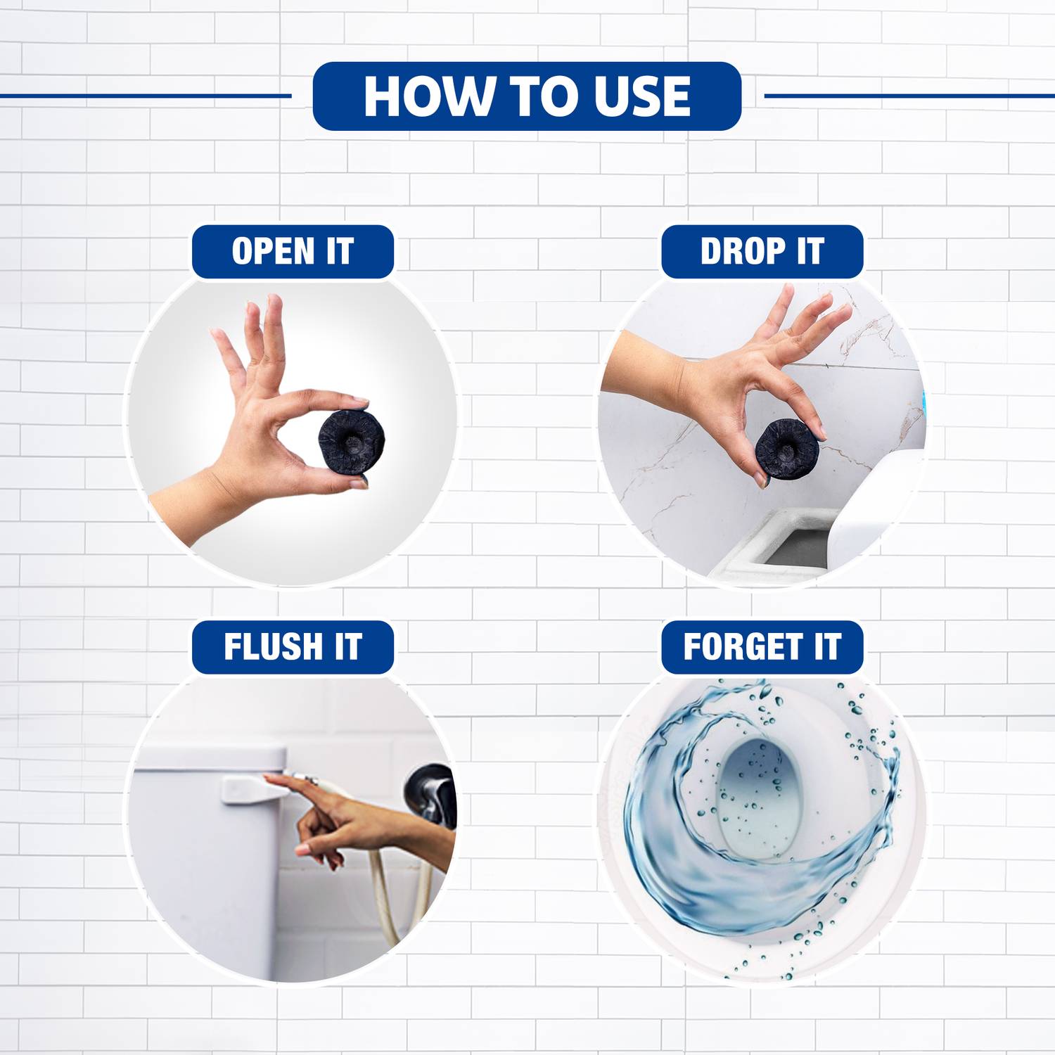 Harpic Flushmatic In-Cistern Marine Block Toilet Cleaner - Image 5