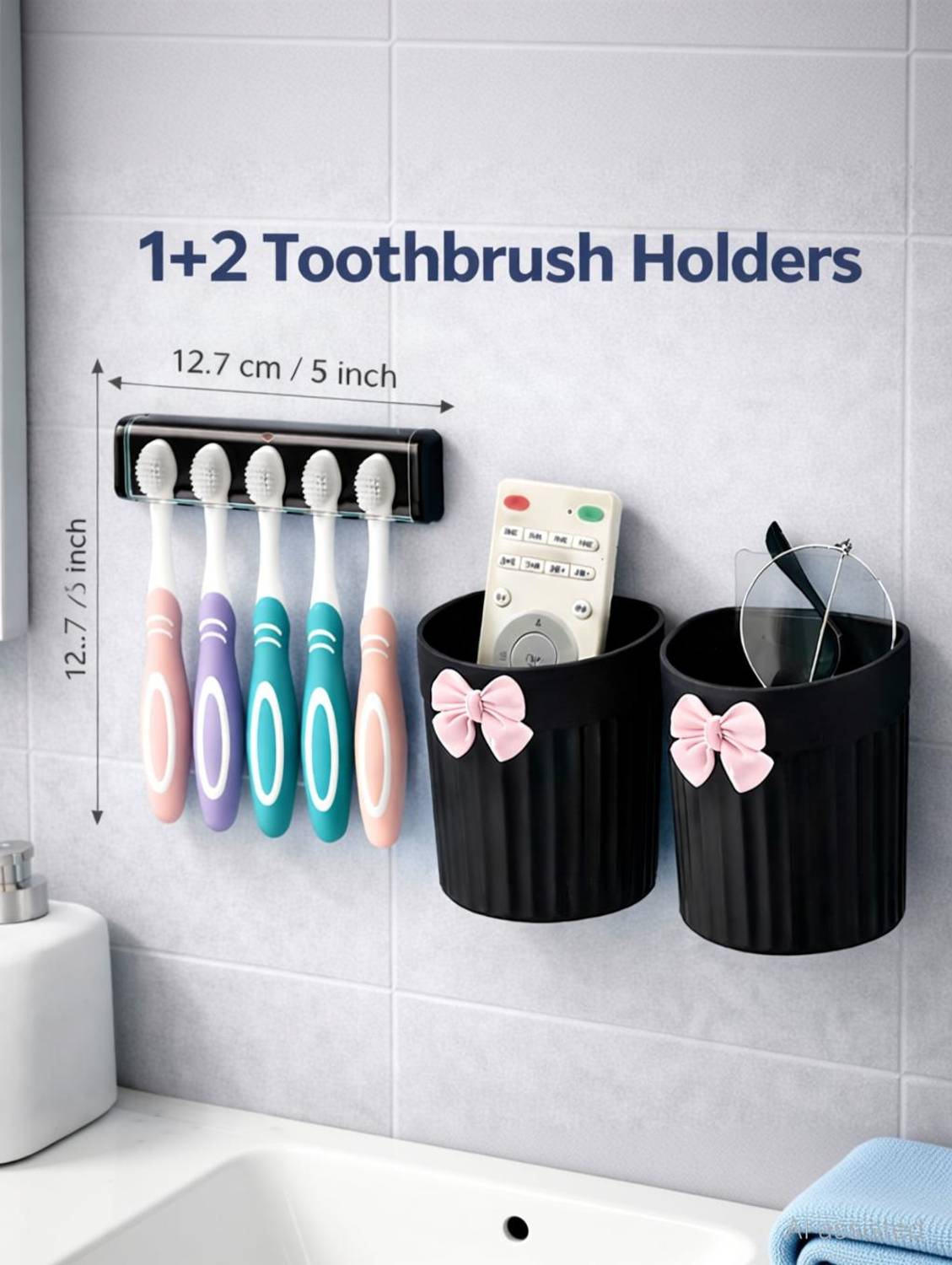 Rudrisha Black Toothbrush Holder - Image 2