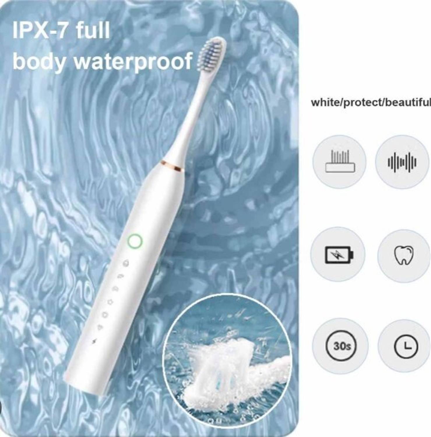 RGV 6 Mode USB Rechargeable Electric Toothbrush - Image 2