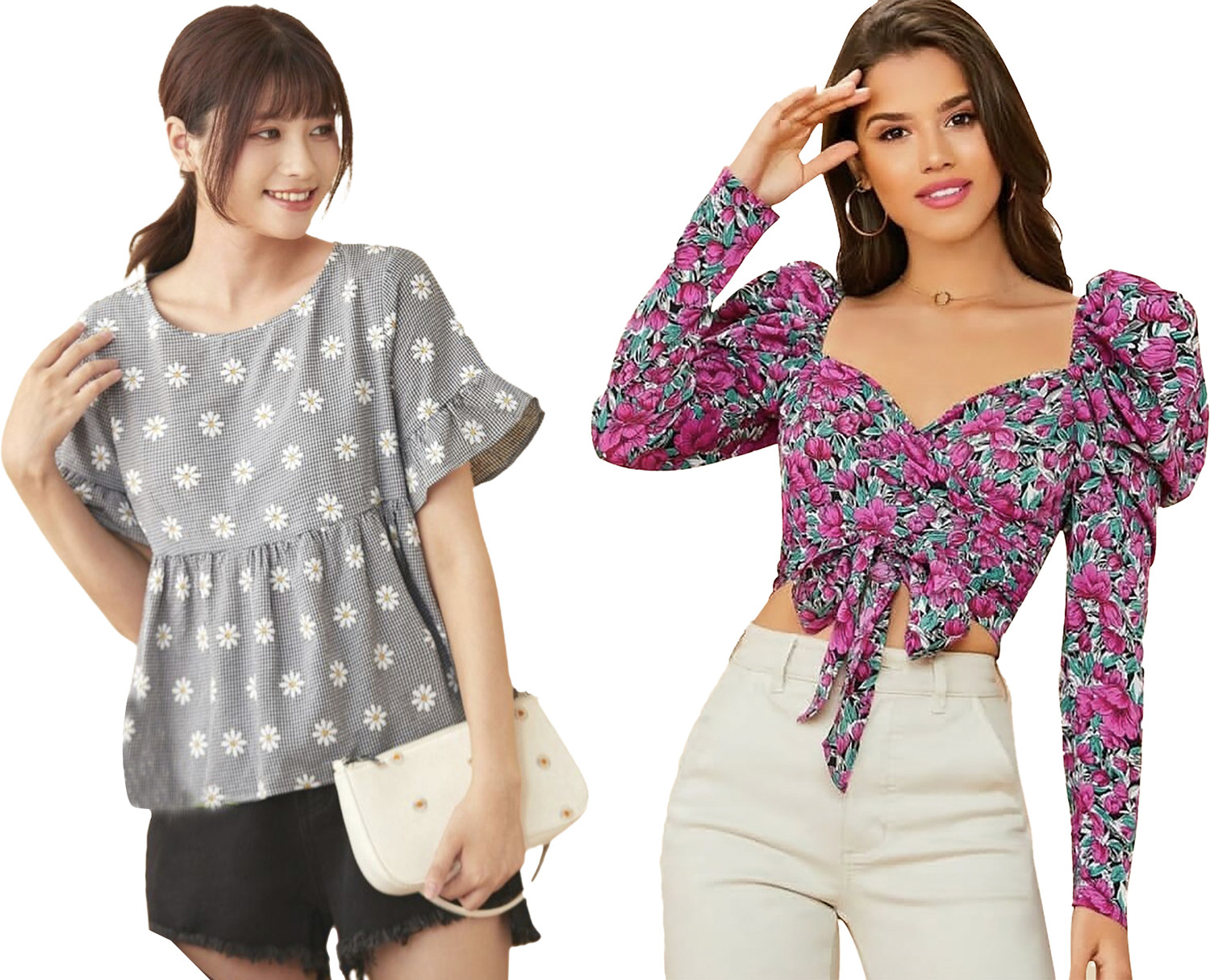 Dream Beauty Fashion Casual Graphic Print Women Grey, Pink Top