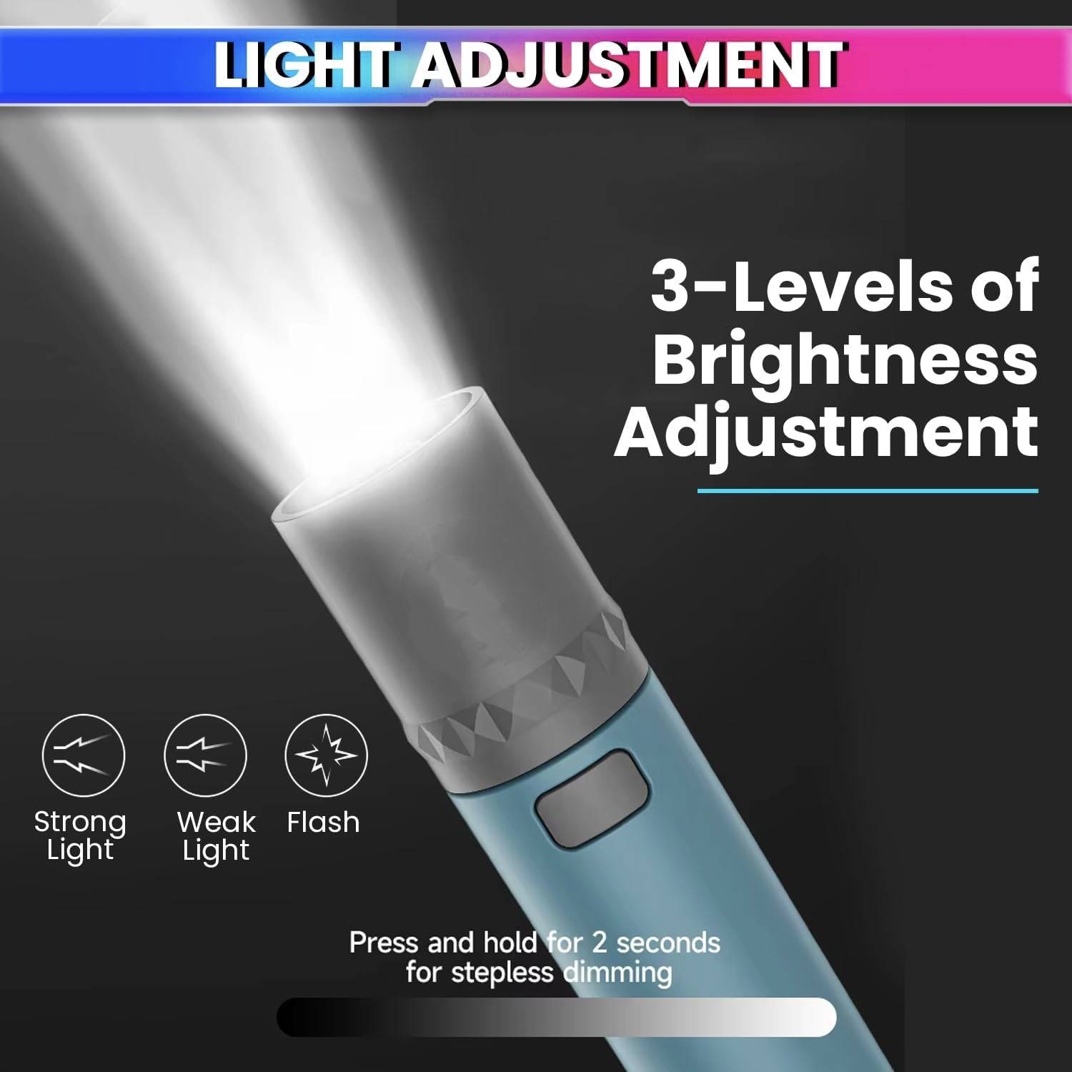 A B C GOLD Rechargeable Pocket Torch - Image 3